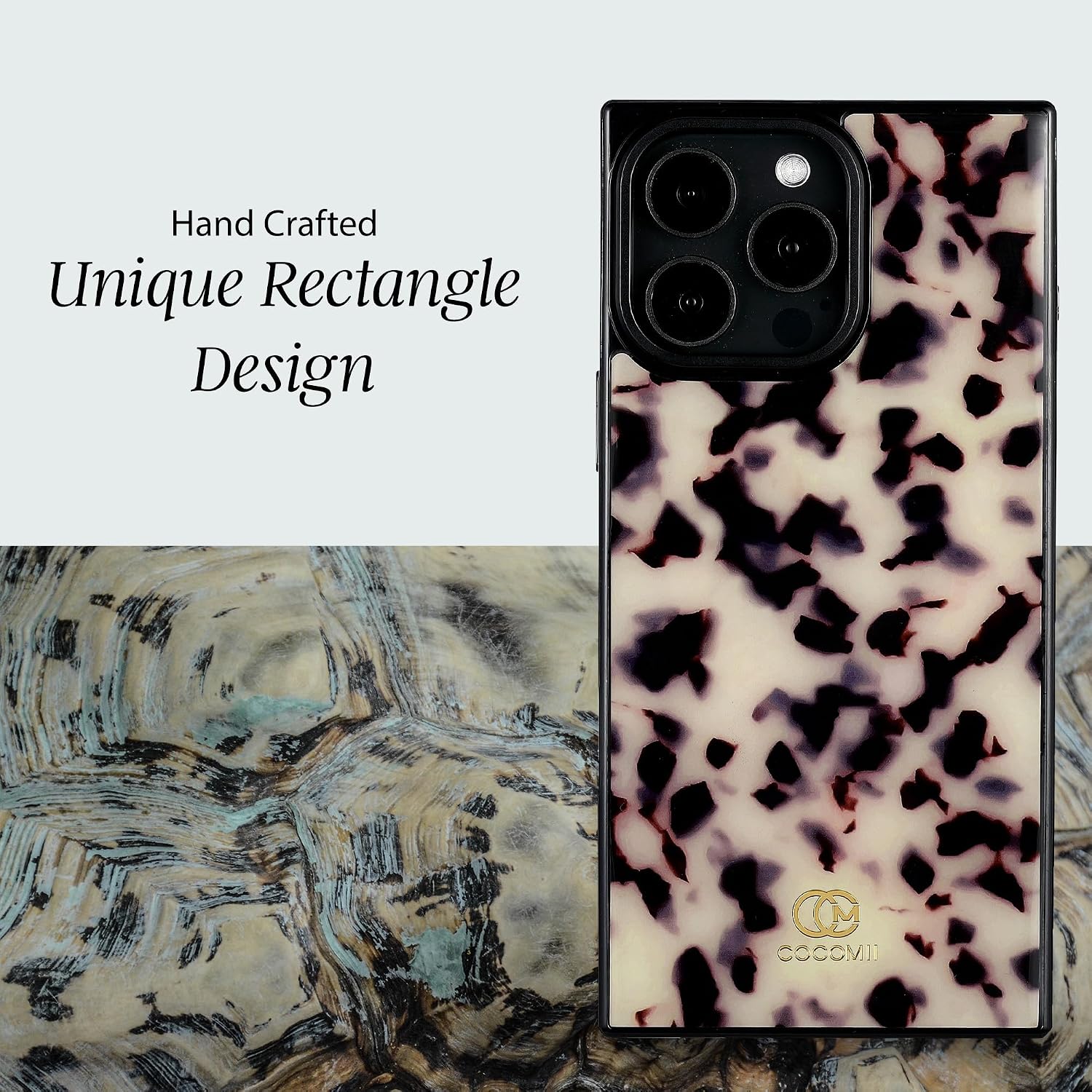 Thumbnail 3 de COCOMII Rectangle Case for iPhone 13 Pro – Ivory Tortoiseshell