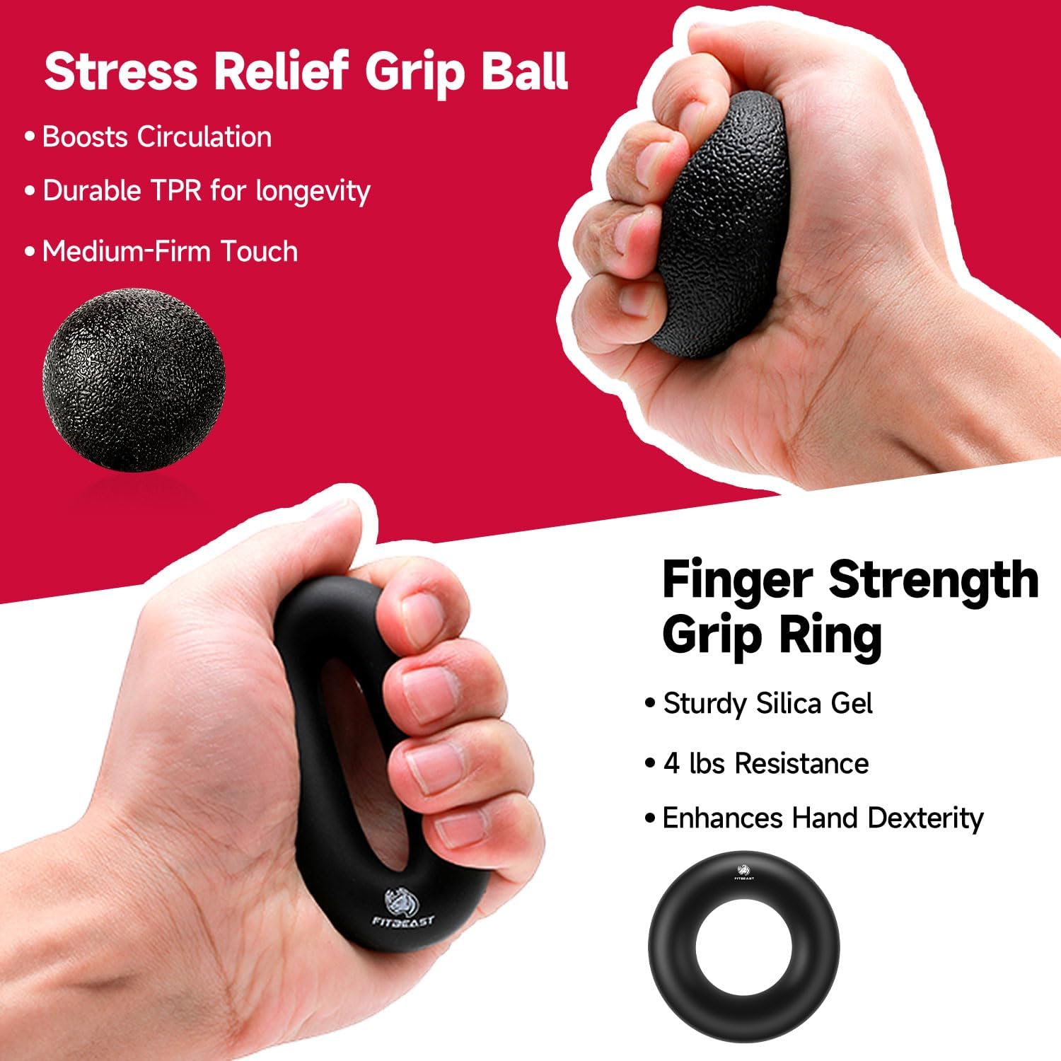 Thumbnail 3 de FitBeast Grip Strengthener Kit 5-Pack 🏋