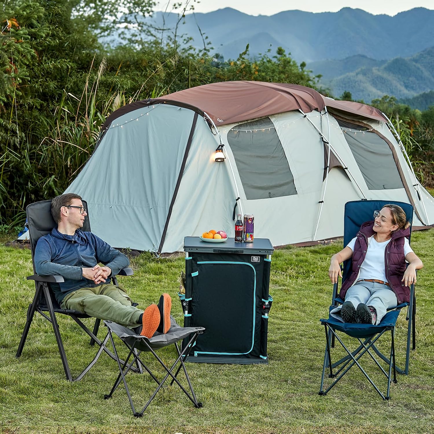 Thumbnail 5 de TIMBER RIDGE Folding Camping Footrest: Padded, Portable Stool with Carry Bag