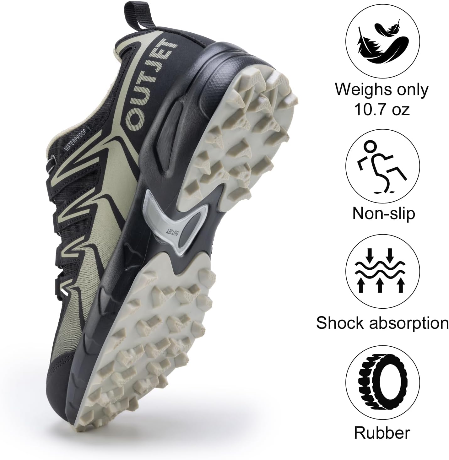 Thumbnail 5 de OUTJET Women's Waterproof Hiking Shoes: Lightweight, Non-Slip Comfort for Trails