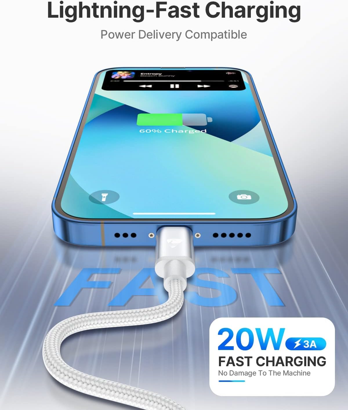 Thumbnail 1 de Aioneus USB‑C to Lightning Cable 3m