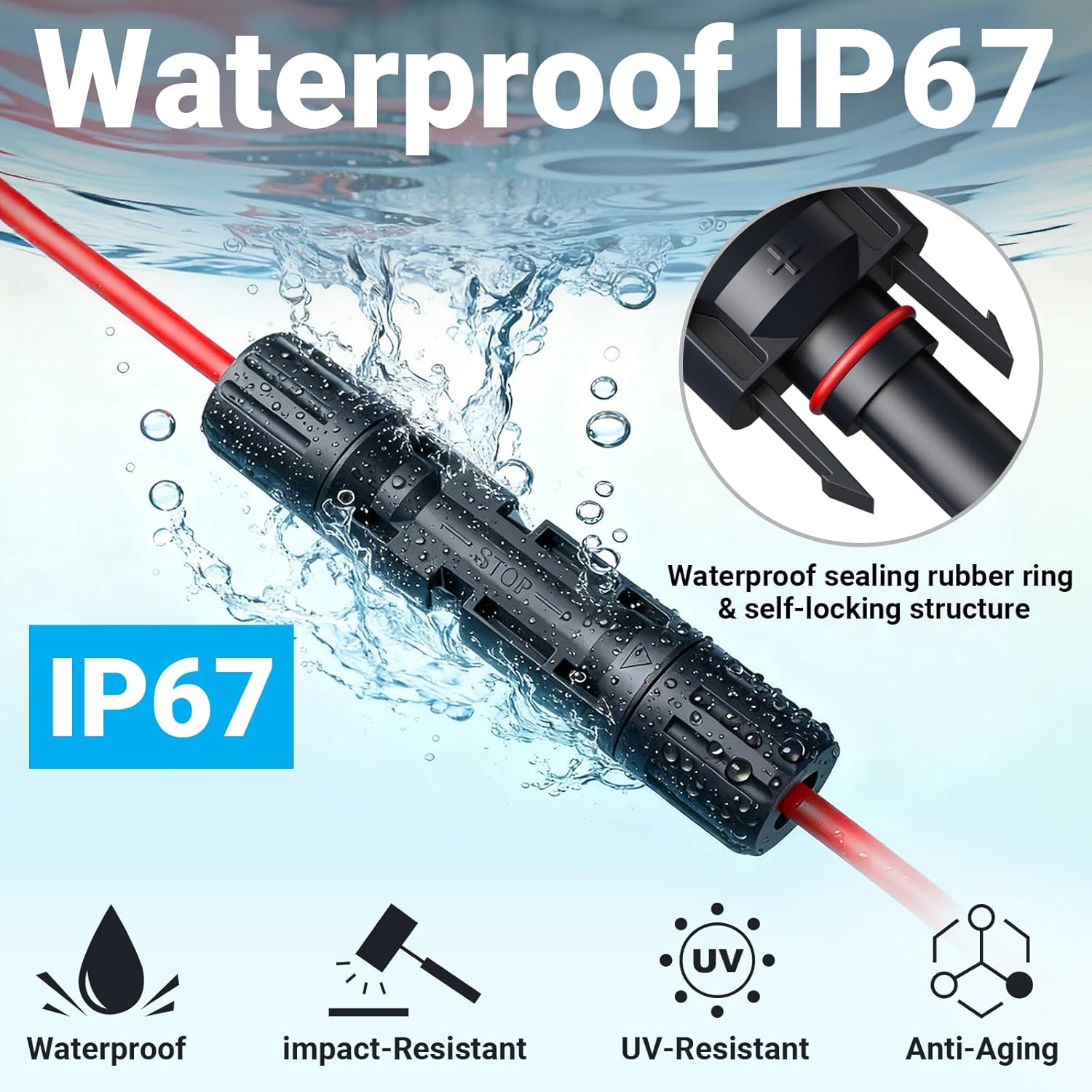 Thumbnail 4 de Preciva Solar Crimpzange Set – Solarstecker Crimpzange mit 10 Paar Steckern und Aufbewahrungsbox