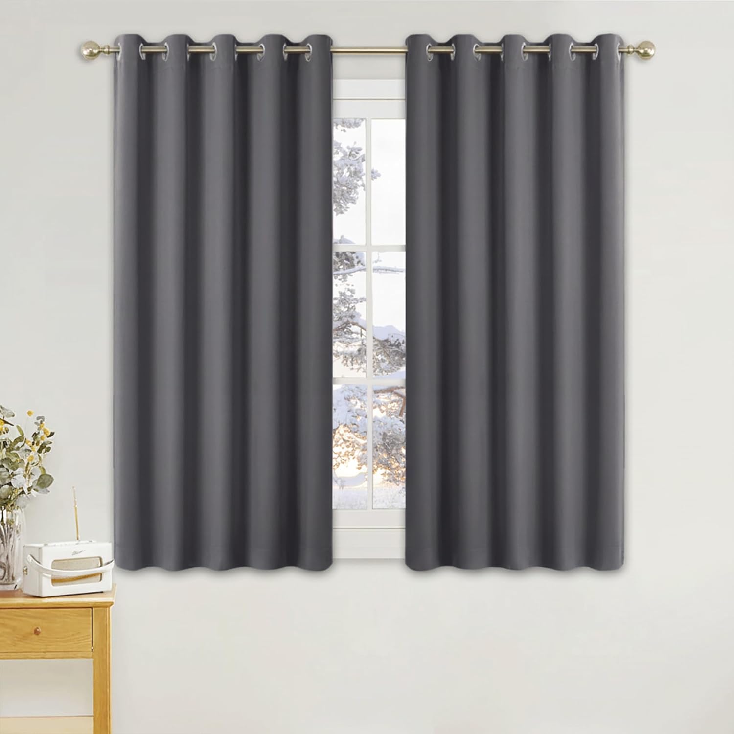 Detalle 2 de PONY DANCE Blackout Eyelet Curtains 66x54