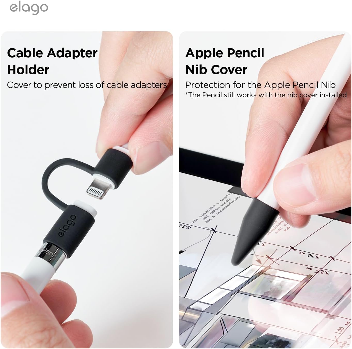 Thumbnail 4 de Set de protection elago pour Apple Pencil 1ère gén.
