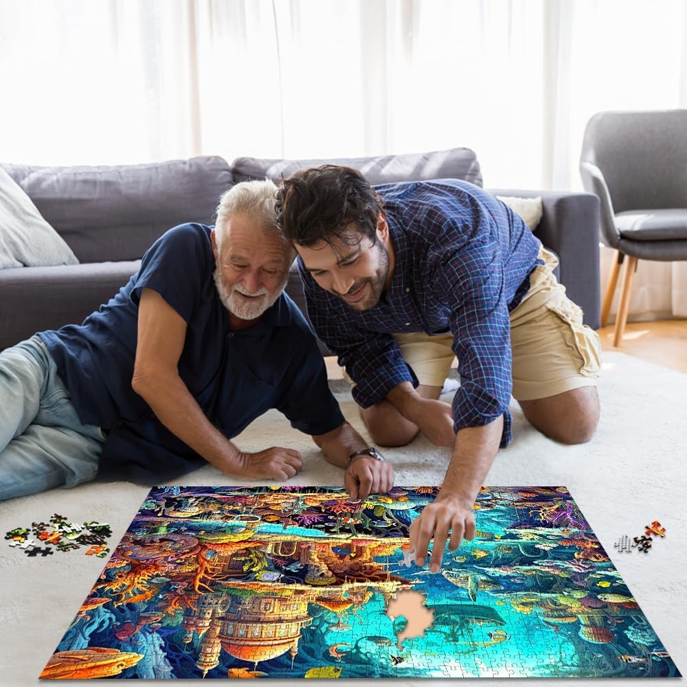 Thumbnail 5 de Jigsaw Puzzles 1000 Pieces Whimsical Seabed Puzzle 🧩