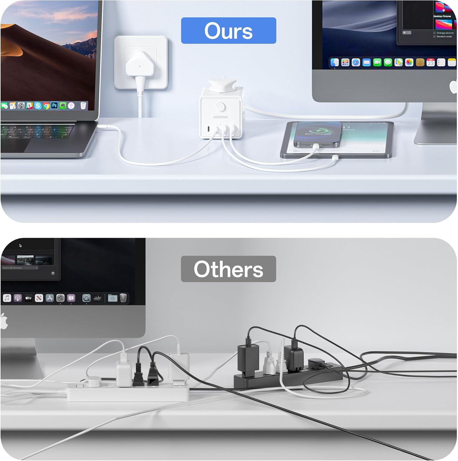 Detalle 2 de Extension Lead 4 USB slots 1.5M