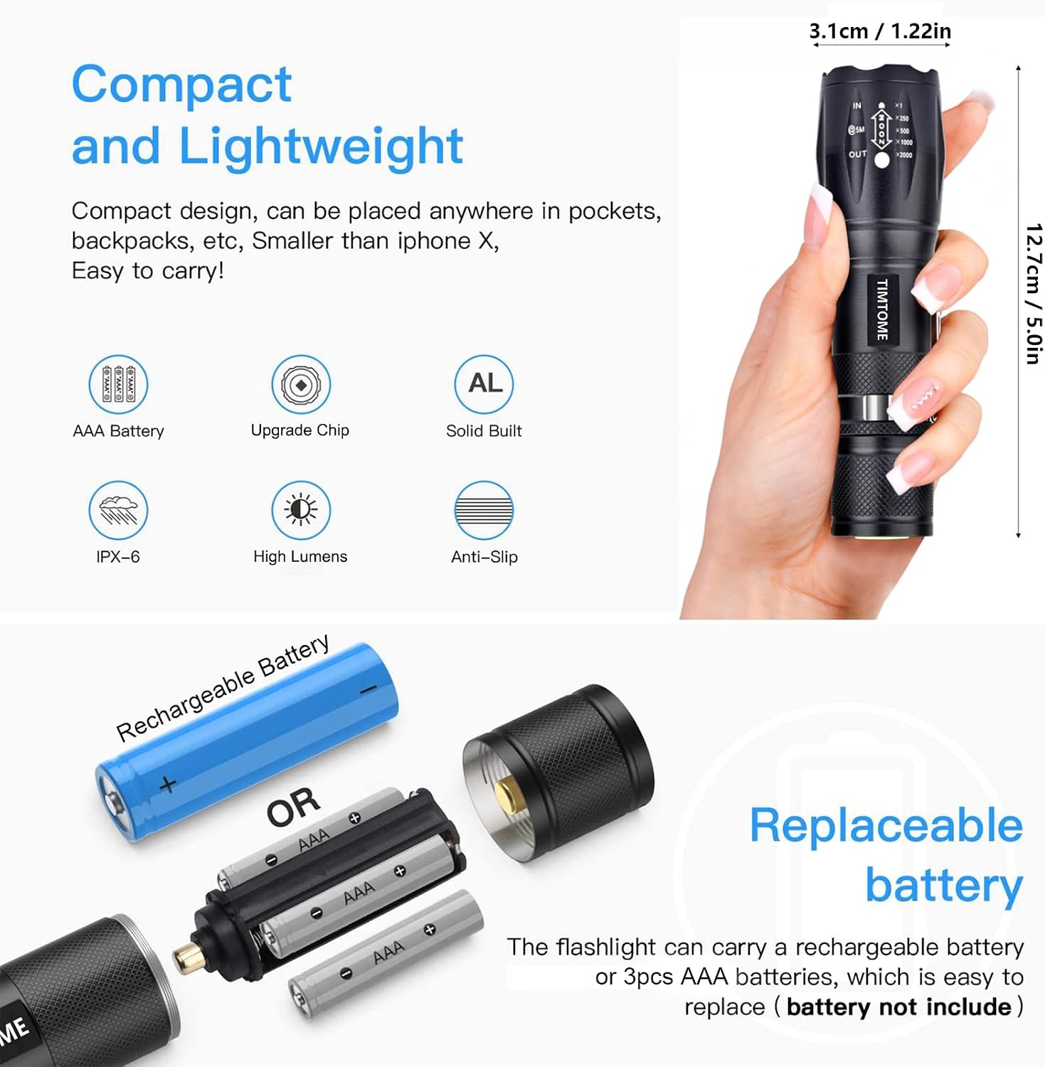 Thumbnail 6 de LED Flashlight XML T6