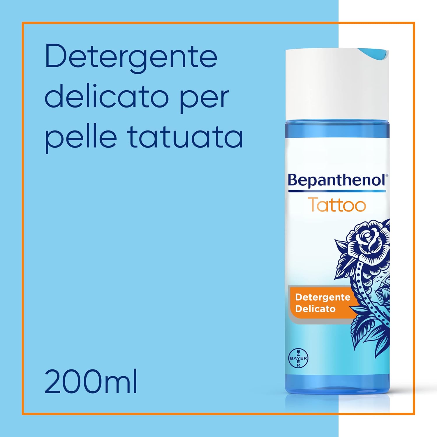 Detalle 2 de Bepanthenol Tattoo Detergente Delicato 200 ml