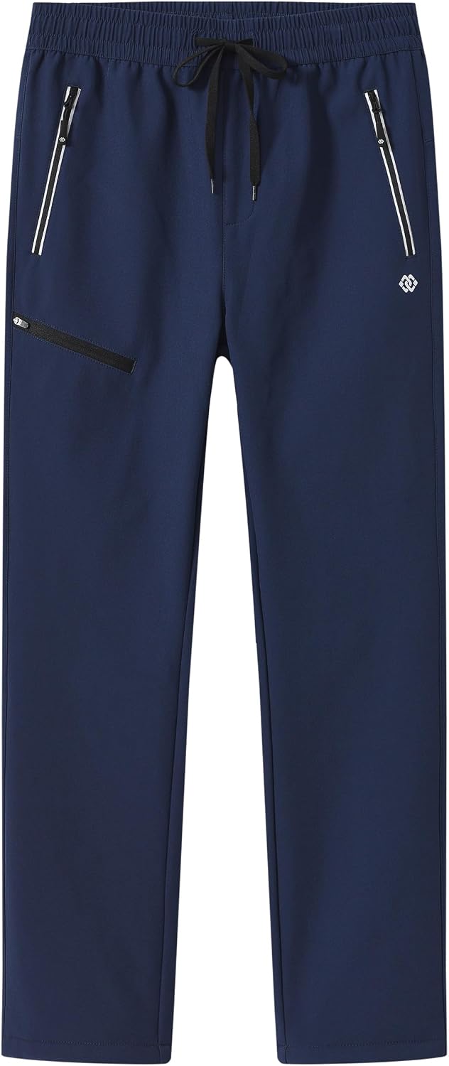 Detalle 2 de MoFiz Women's Fleece-Lined Waterproof Snow Pants with Drawstring Waist