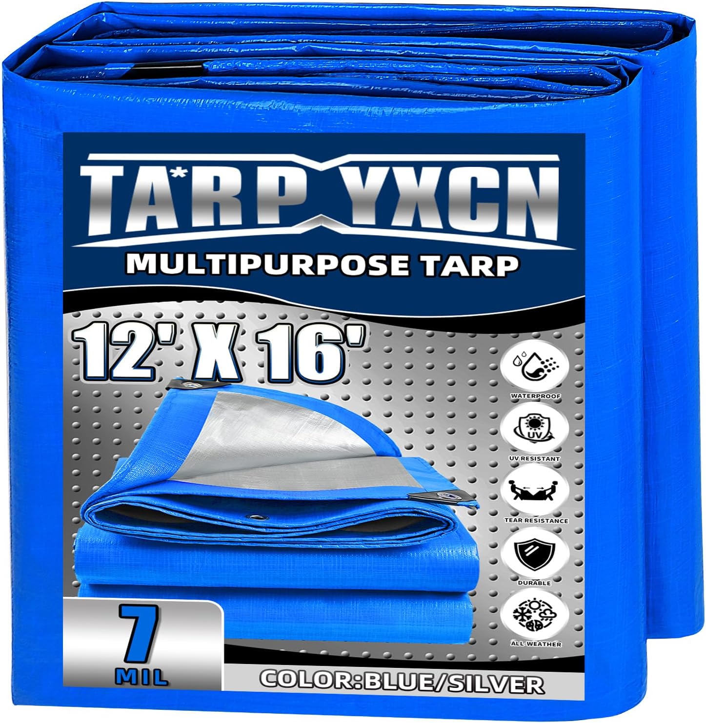 Thumbnail 6 de TA*RP YXCN Green Heavy Duty Tarp 20x30 Feet, 12 Mil Thick