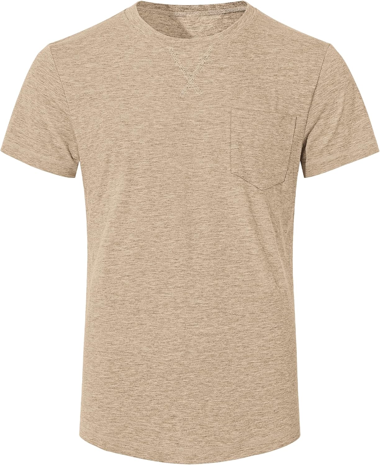 Thumbnail 2 de TARAINYA T-Shirt Herren – Baumwolle Kurzarm Rundhals, Einfarbig, M–4XL