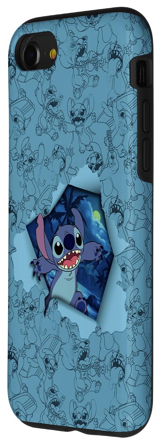 Thumbnail 1 de Custodia iPhone SE 7 8 Lilo & Stitch Tropical Breakout