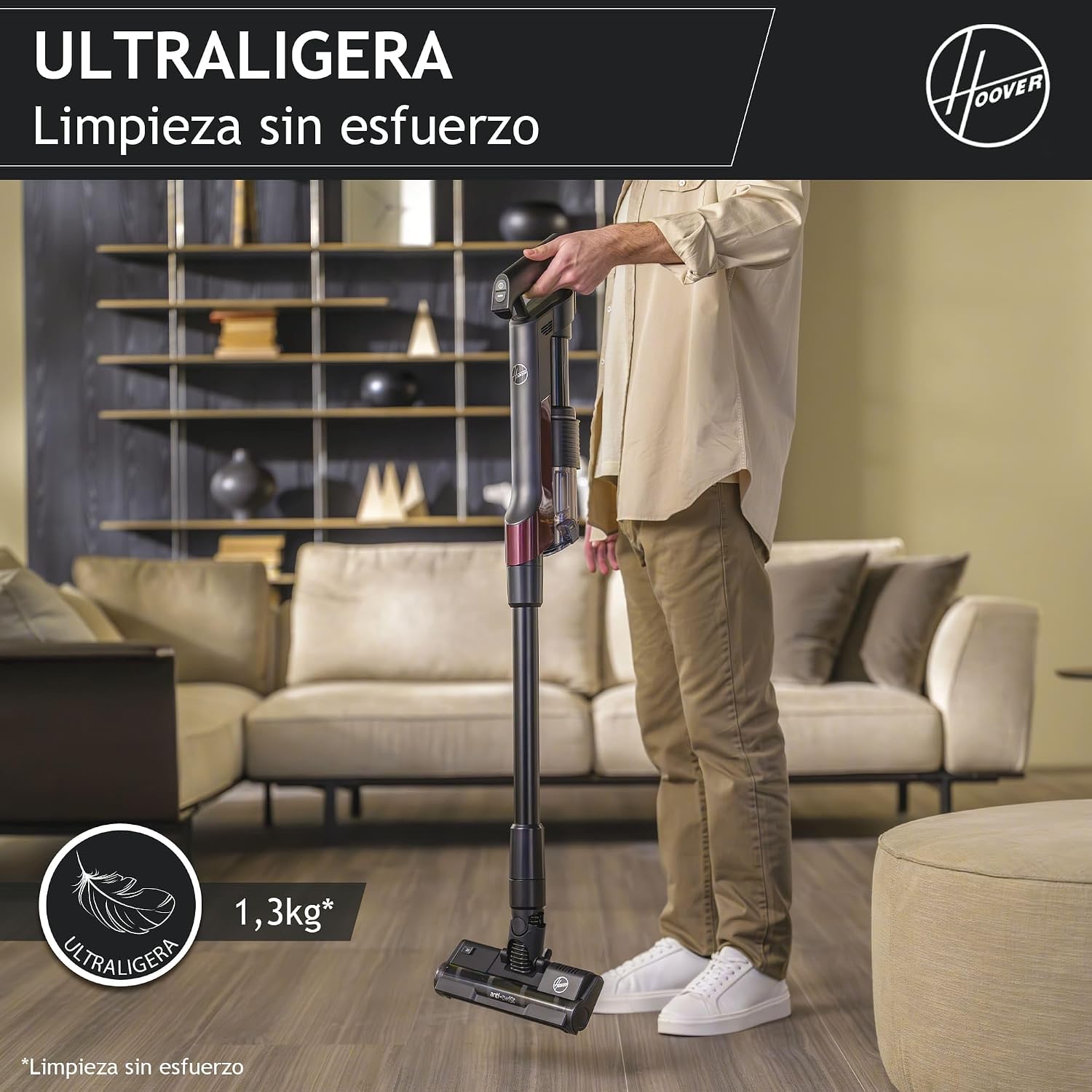 Detalle 2 de Hoover HF2 Aspiradora Escoba Sin Cable 🧹 Ultraligera y Potente