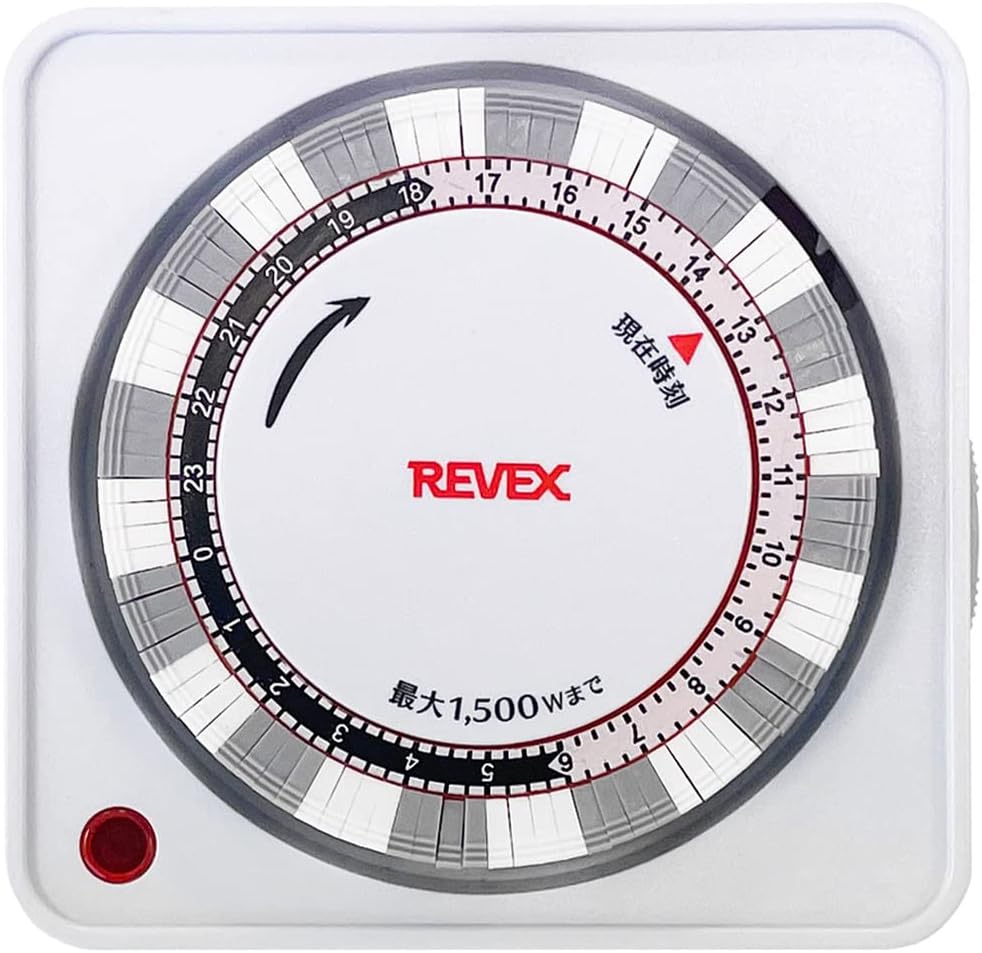 Detalle de リーベックス PT26W コンセントタイマー 15分単位設定・AC100V・最大1500W
