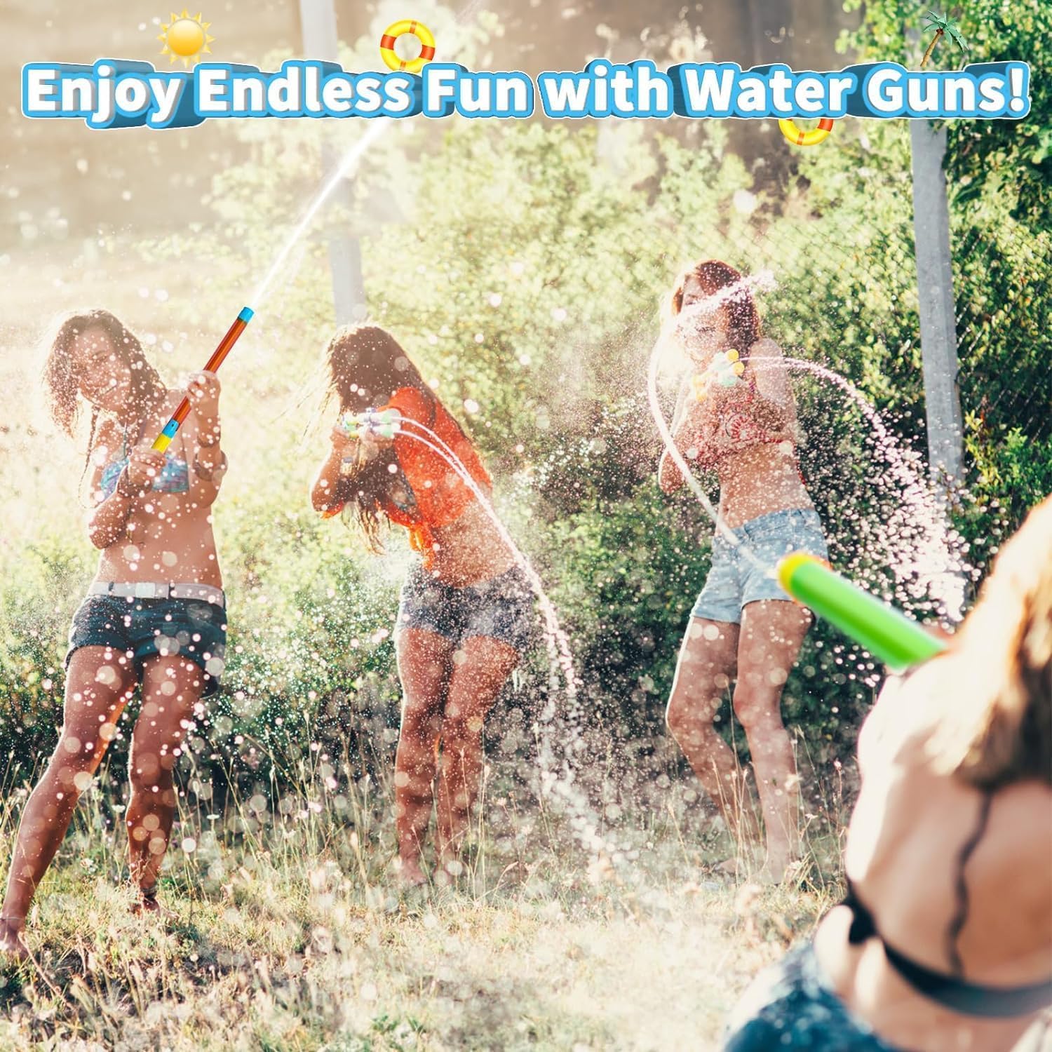 Thumbnail 6 de LQYoyz Water Gun Blaster: 18-Pack, Shoot Up to 40 Feet for Poolside Fun