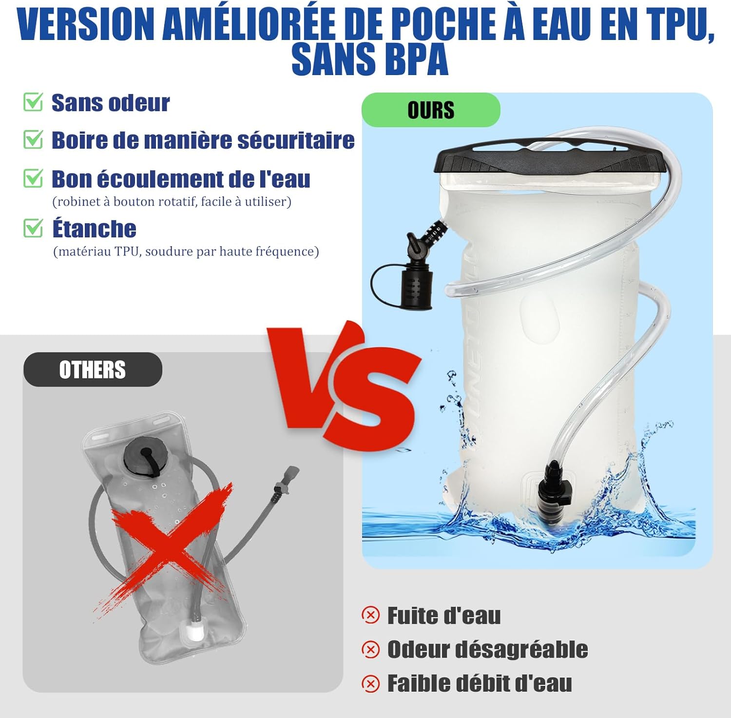 Thumbnail 1 de ONETOALL Gilet Hydratation Running Femme – Gilet d’hydratation 2L TPU + Flasque 500ml