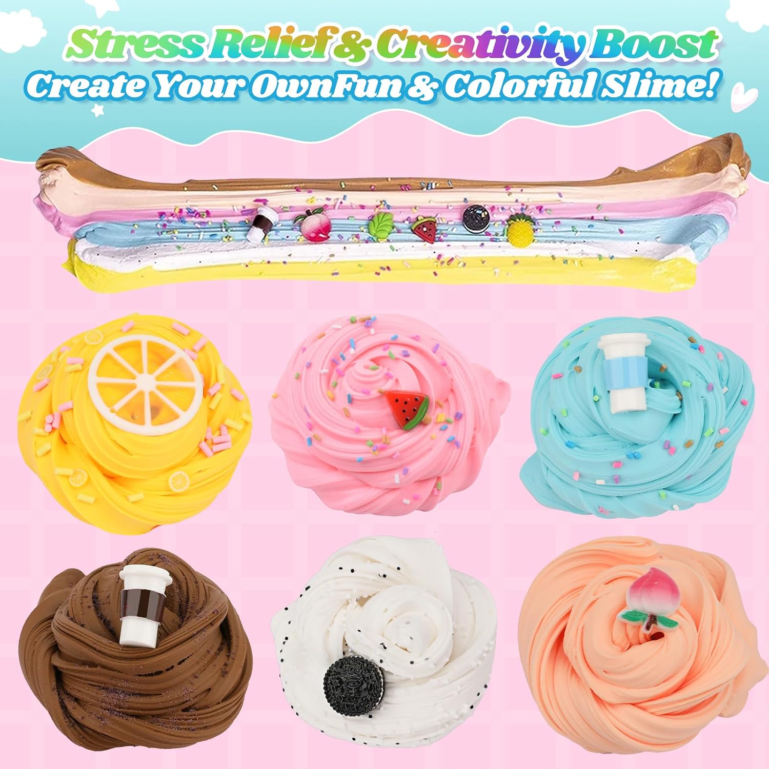 Detalle 2 de Butter Slime Kit 6-Pack for Kids