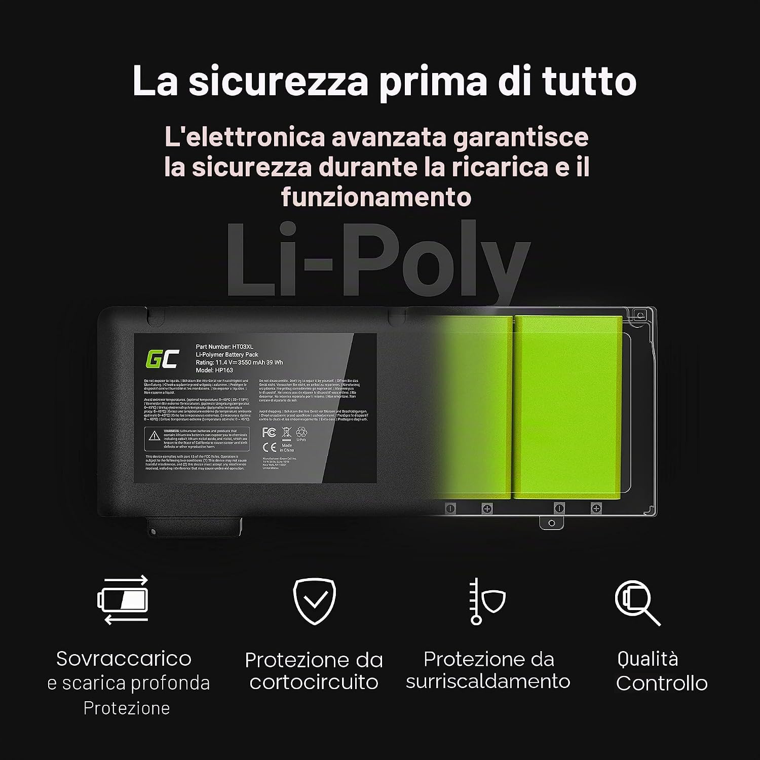 Detalle de Batteria di ricambio Green Cell AP13B3K/AP13B8K/AL13B3K per Acer Aspire ES1-511 e serie V5/V5-5/V5-57x