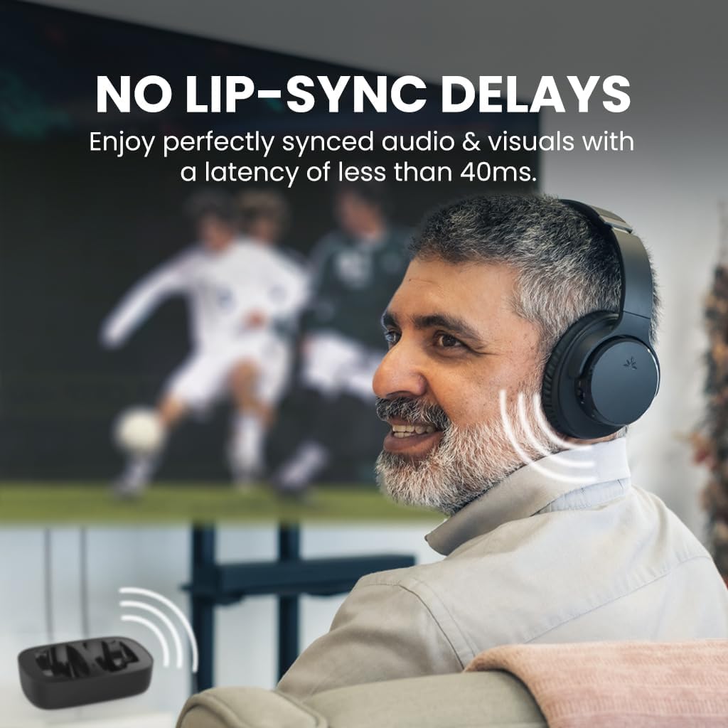 Thumbnail 1 de Avantree Ensemble wireless TV headphones, 35h playtime