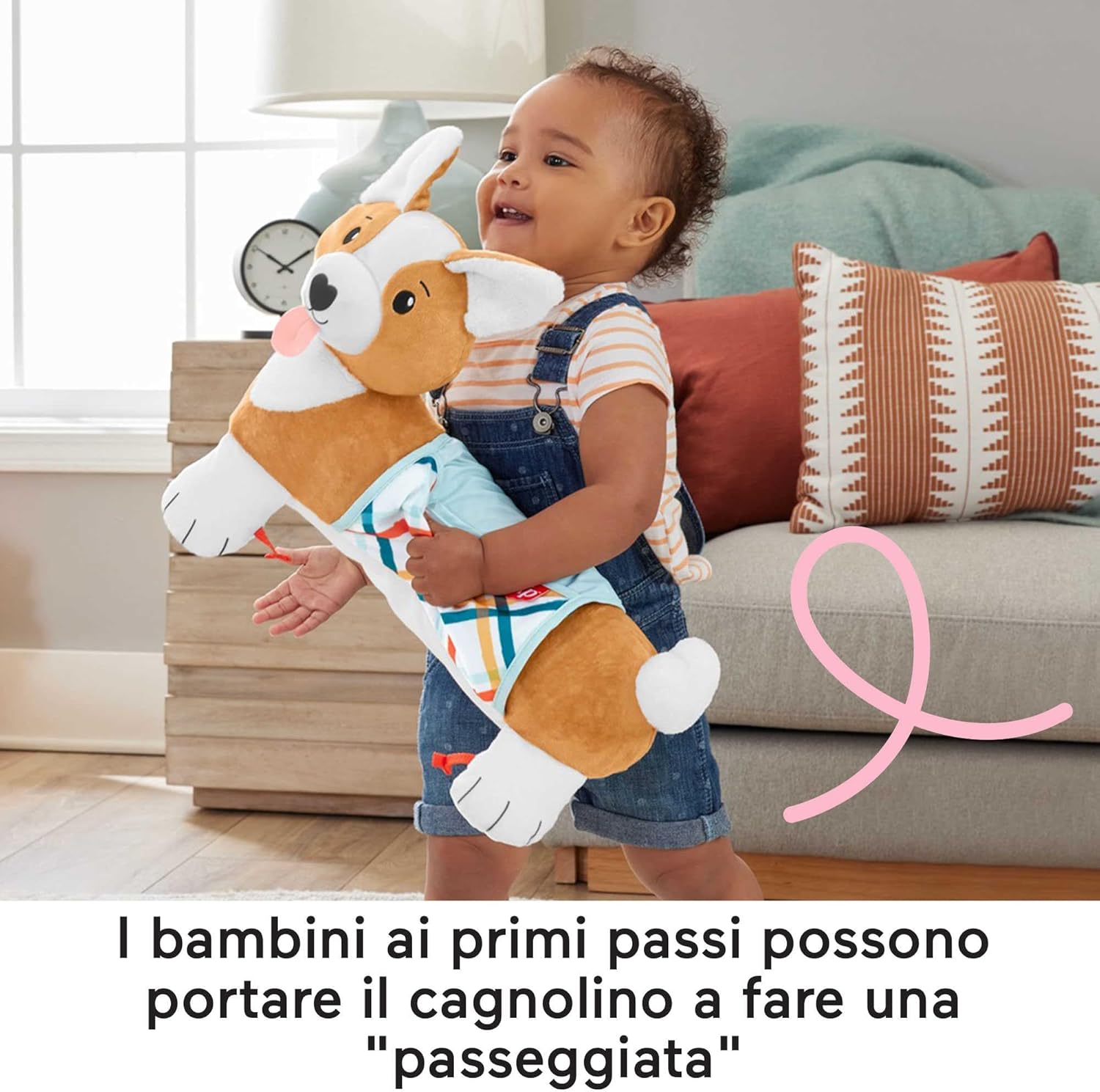 Detalle de Fisher-Price Cuscino Corgi Tummy Time 3 in 1 – supporto multifunctionale per Neonati (HJW10)