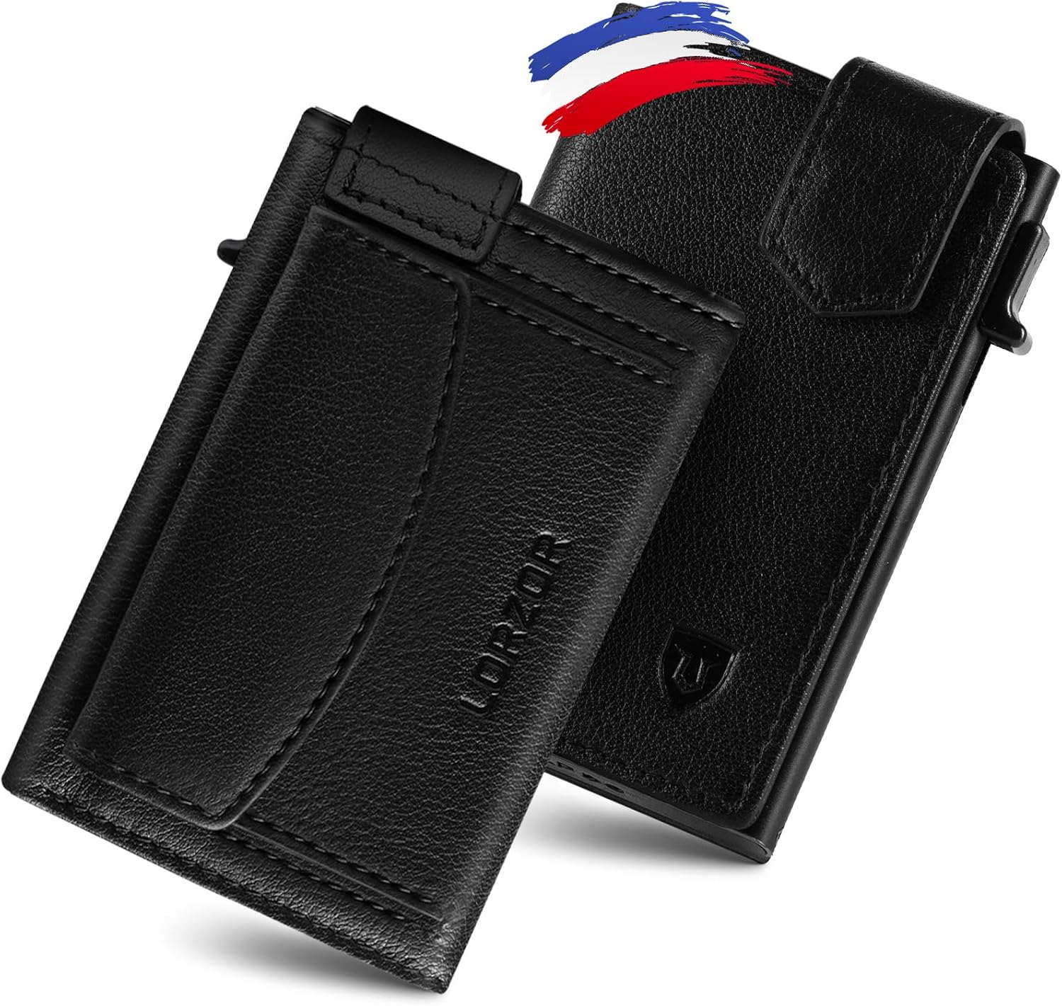 Detalle de LORZOR Portefeuille Homme RFID slim 2 cm