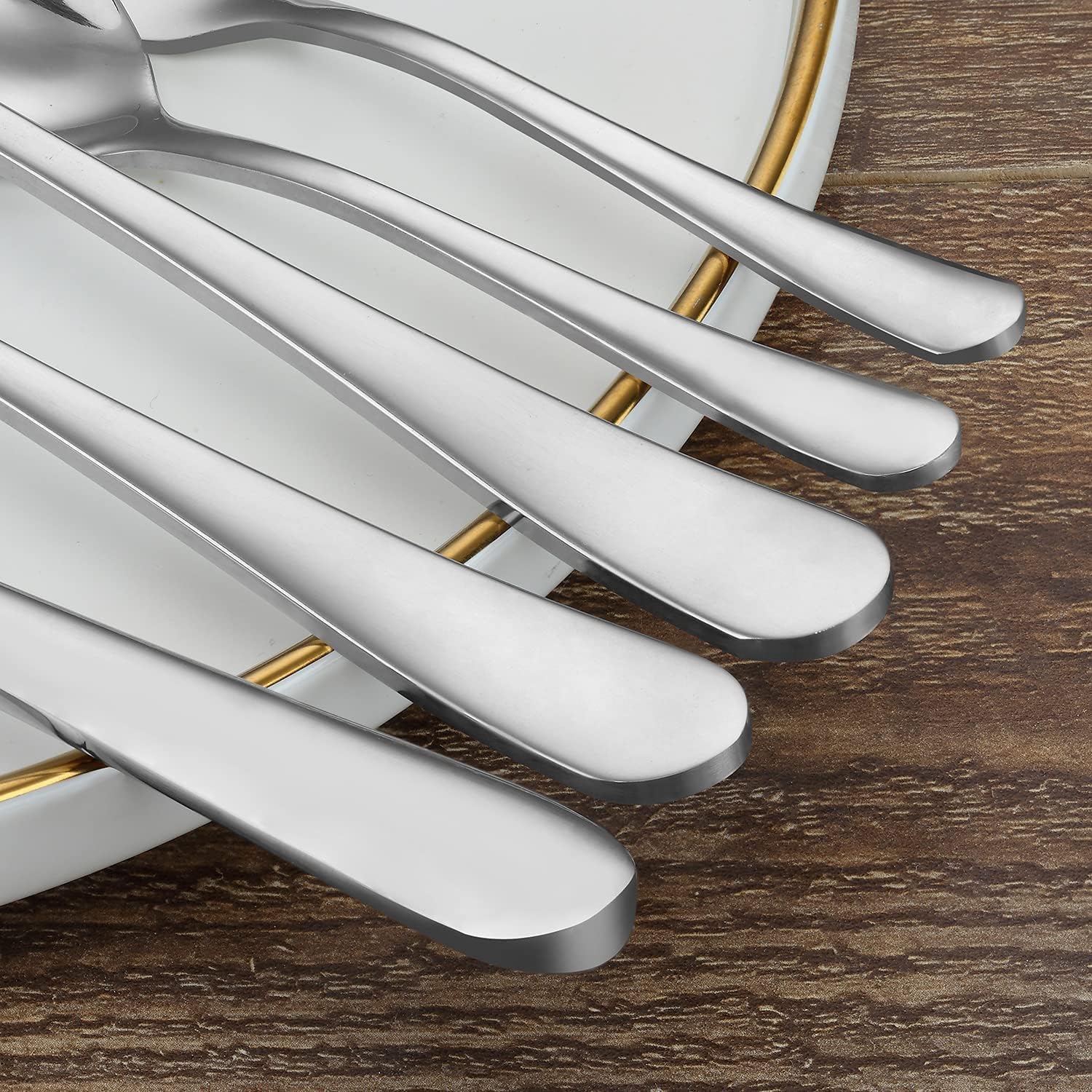 Thumbnail 3 de BEWOS Besteck-Set für 12 Personen, 60-teilig (Edelstahl, spiegelpoliert) – spülmaschinenfest