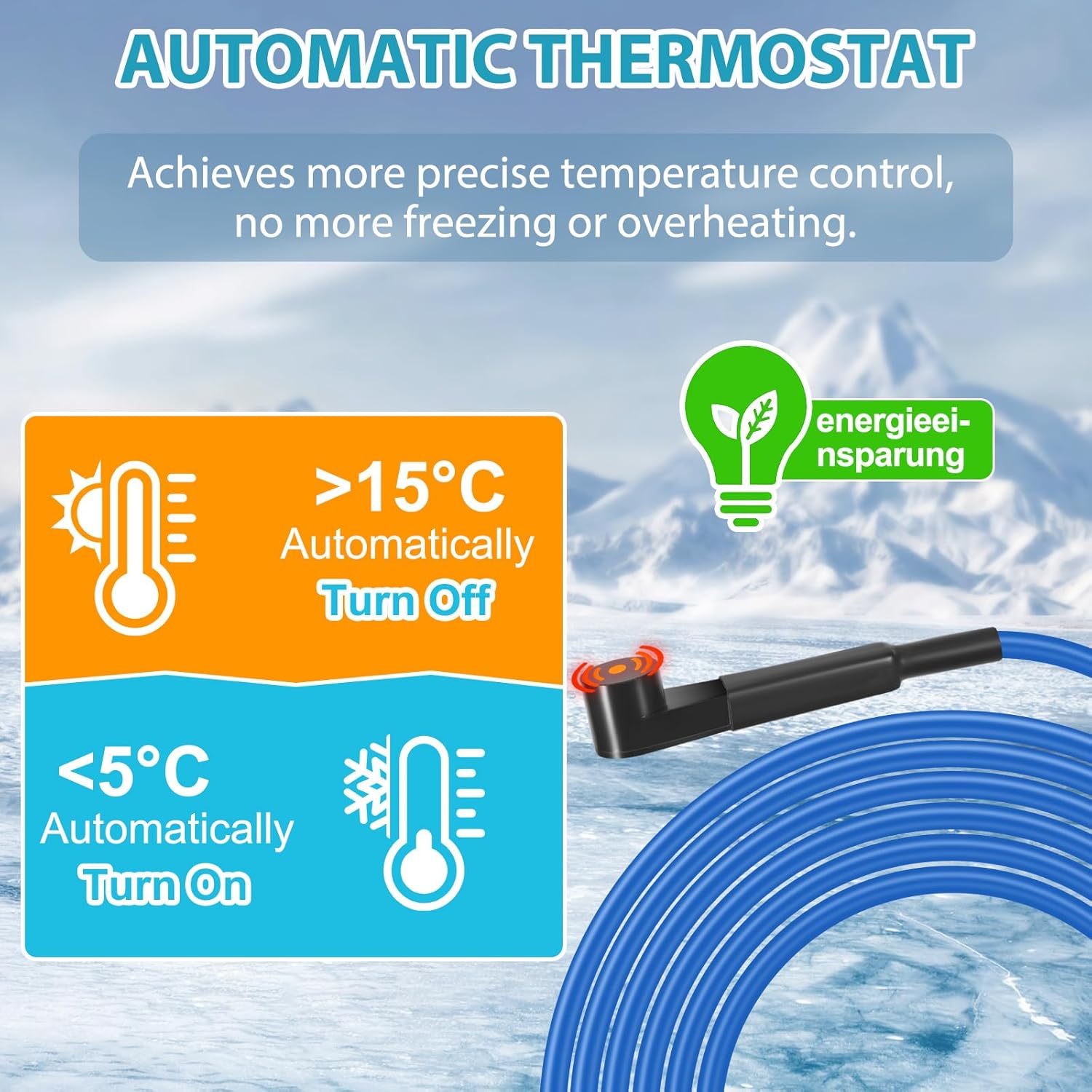 Thumbnail 3 de Ci-Fotto 2M Heizkabel Selbstregelnd 15 W/m