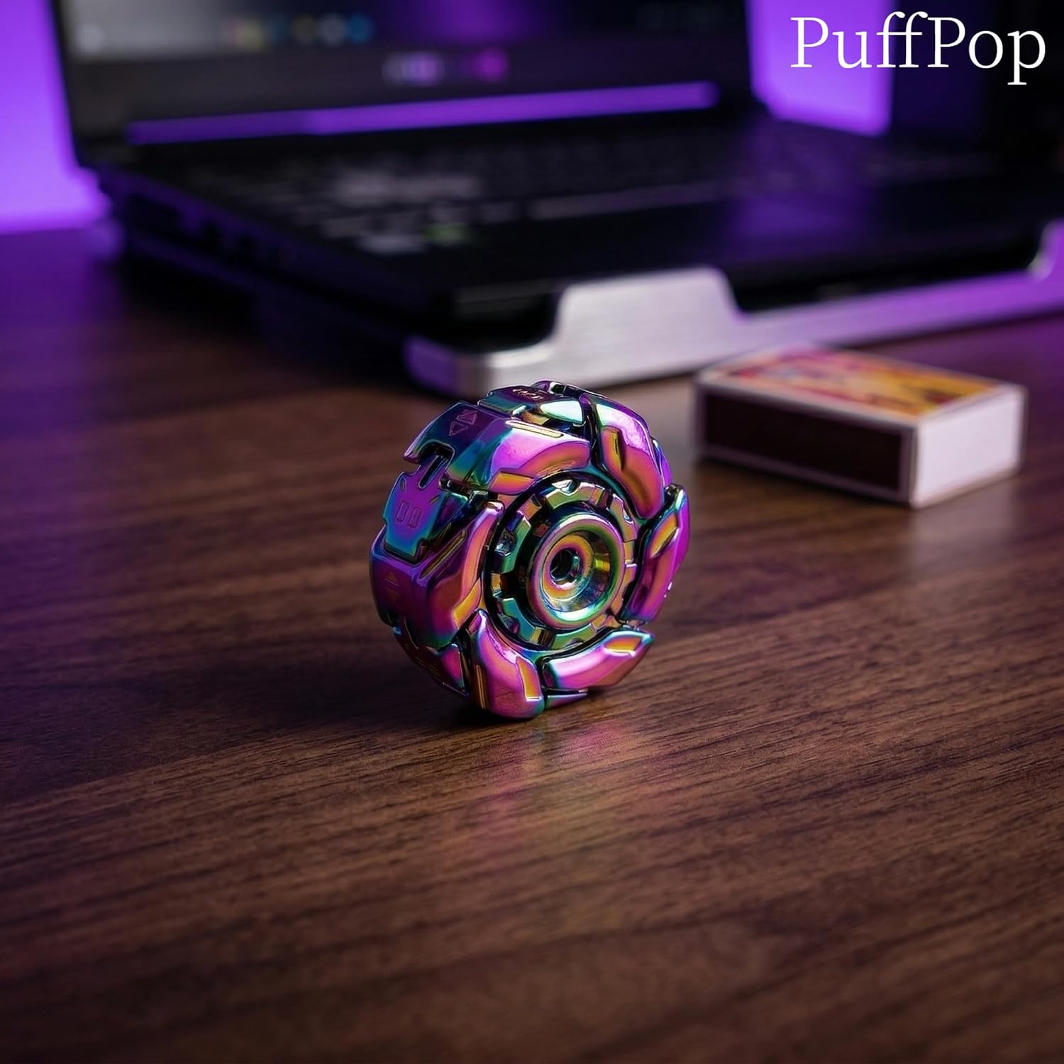 Detalle de EDC fidget spinner with open armour design