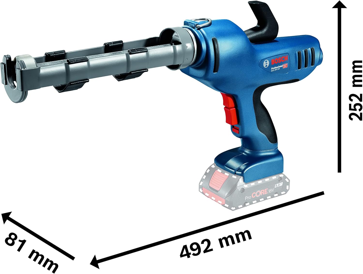 Thumbnail 2 de Bosch GCG 18V-310 pistolet cartouche sans fil