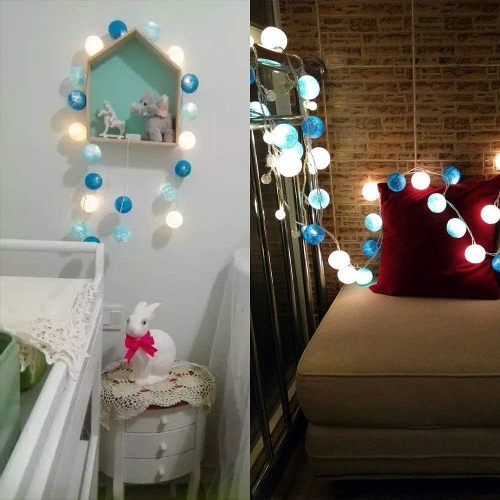 Thumbnail 3 de LED Lichterkette Baumwollkugeln 3,3 m – batteriebetrieben, 20 Kugeln, IP44