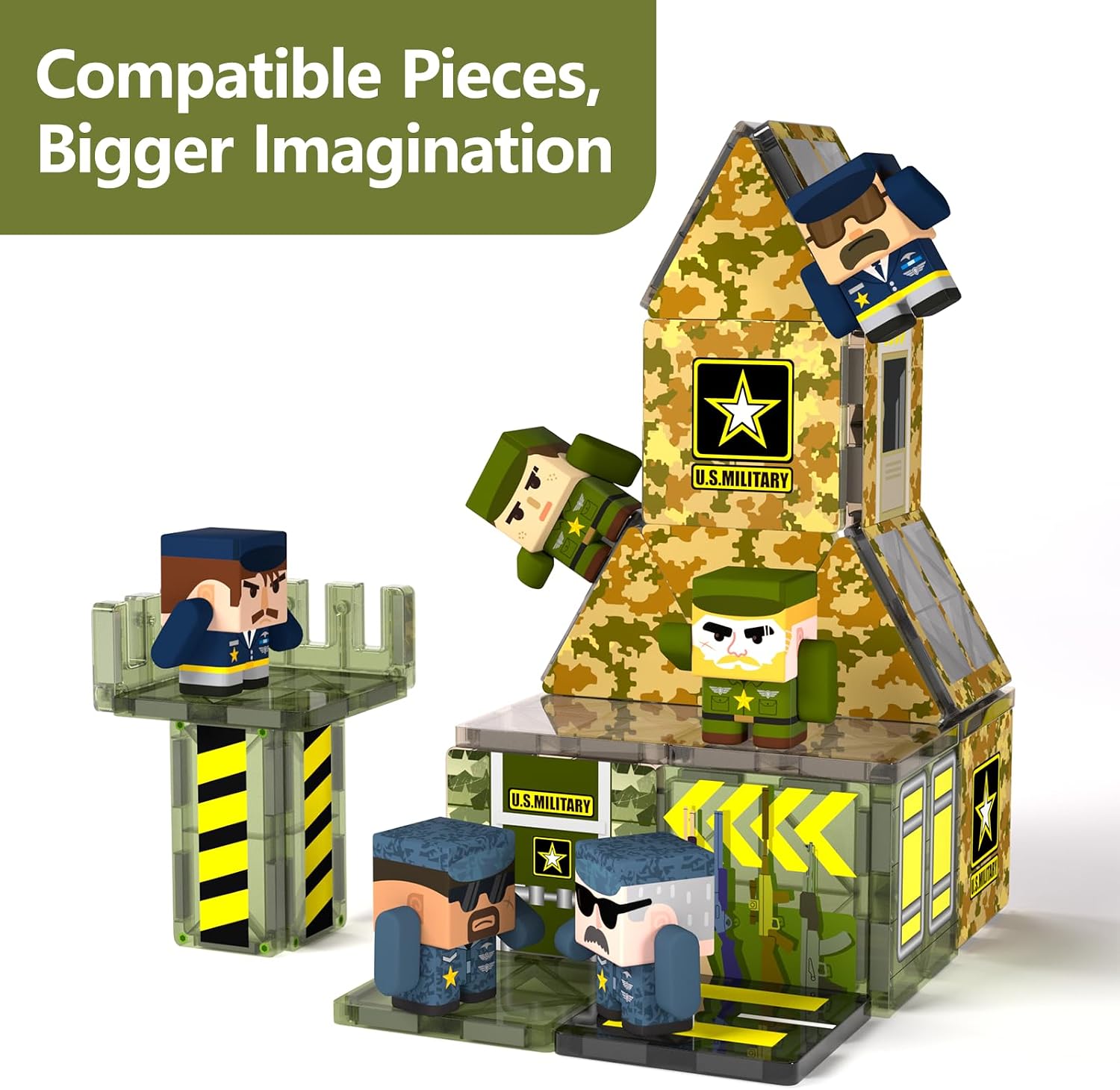 Detalle de GobiDex 6PCS Magnetic Action Figures Playset