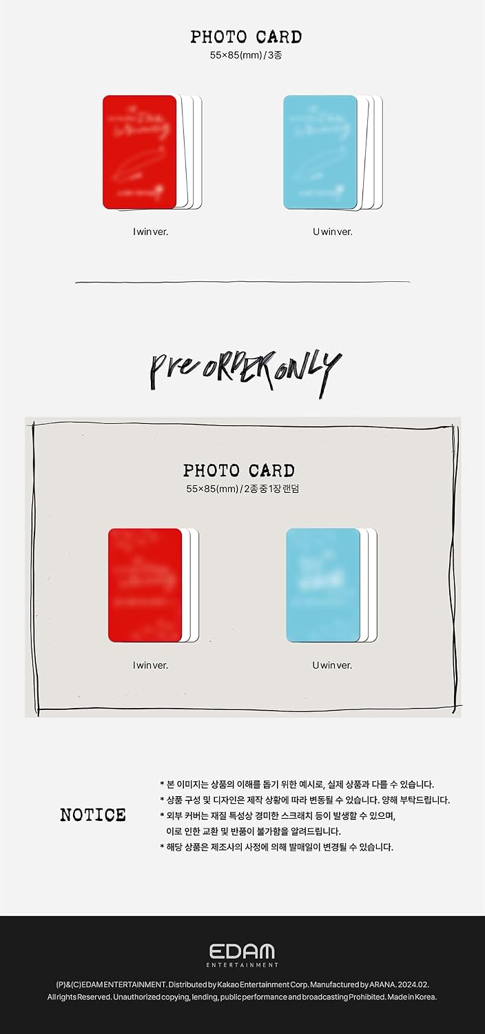 Thumbnail 5 de DREAMUS IU The Winning I win Version 6th Mini Album CD with Photobook and Cards