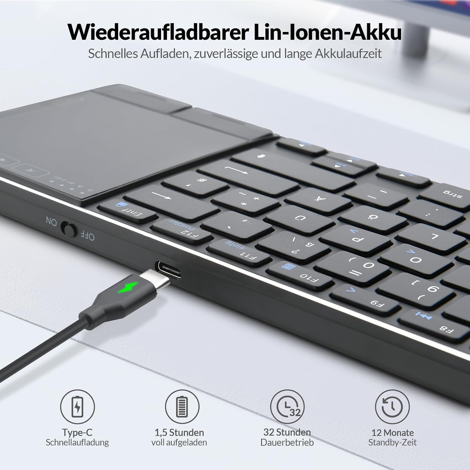 Thumbnail 5 de Rii Kabellose Tastatur 385 g
