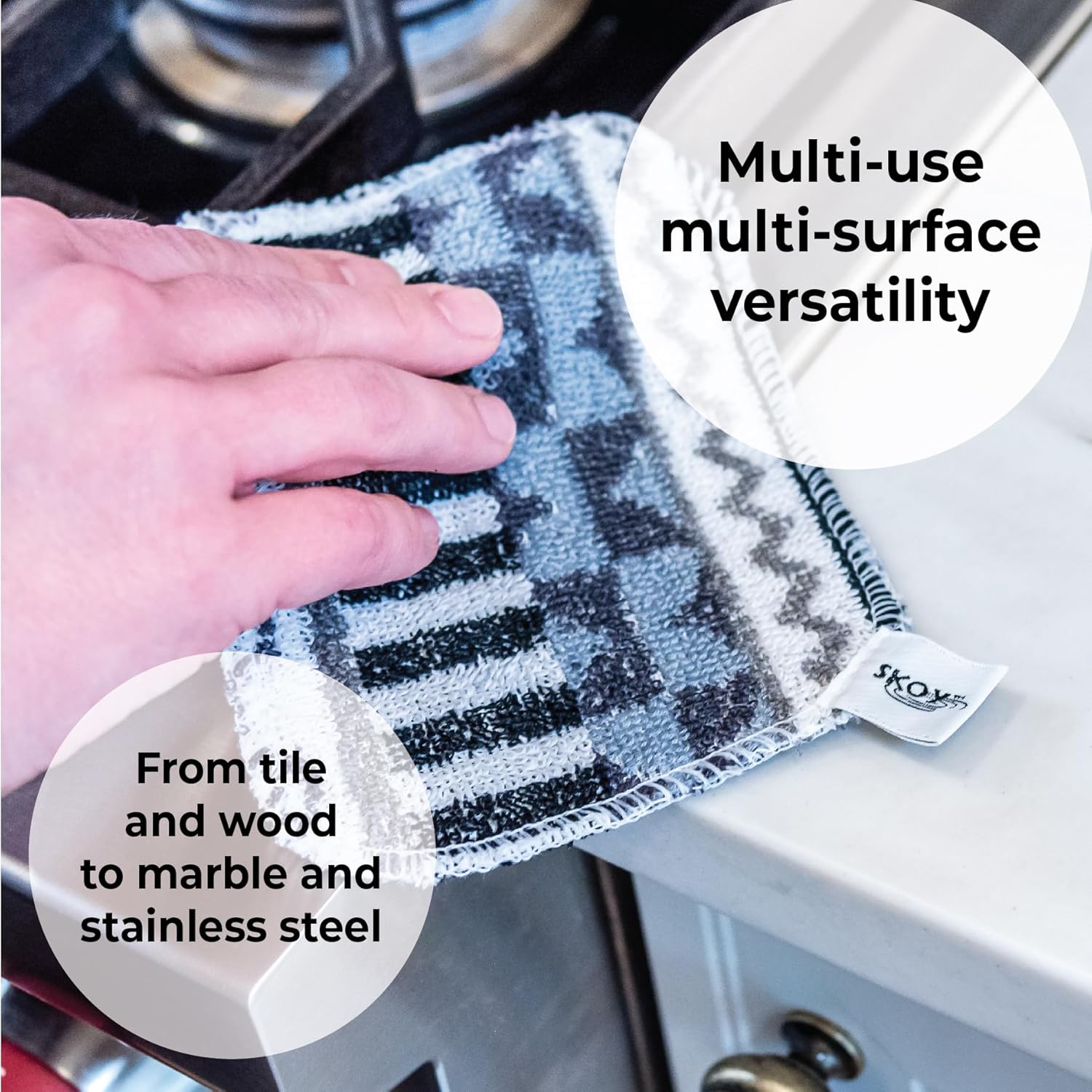 Thumbnail 2 de Skoy Scrub 4-Pack Reusable Non-Scratching Dish Scrubber