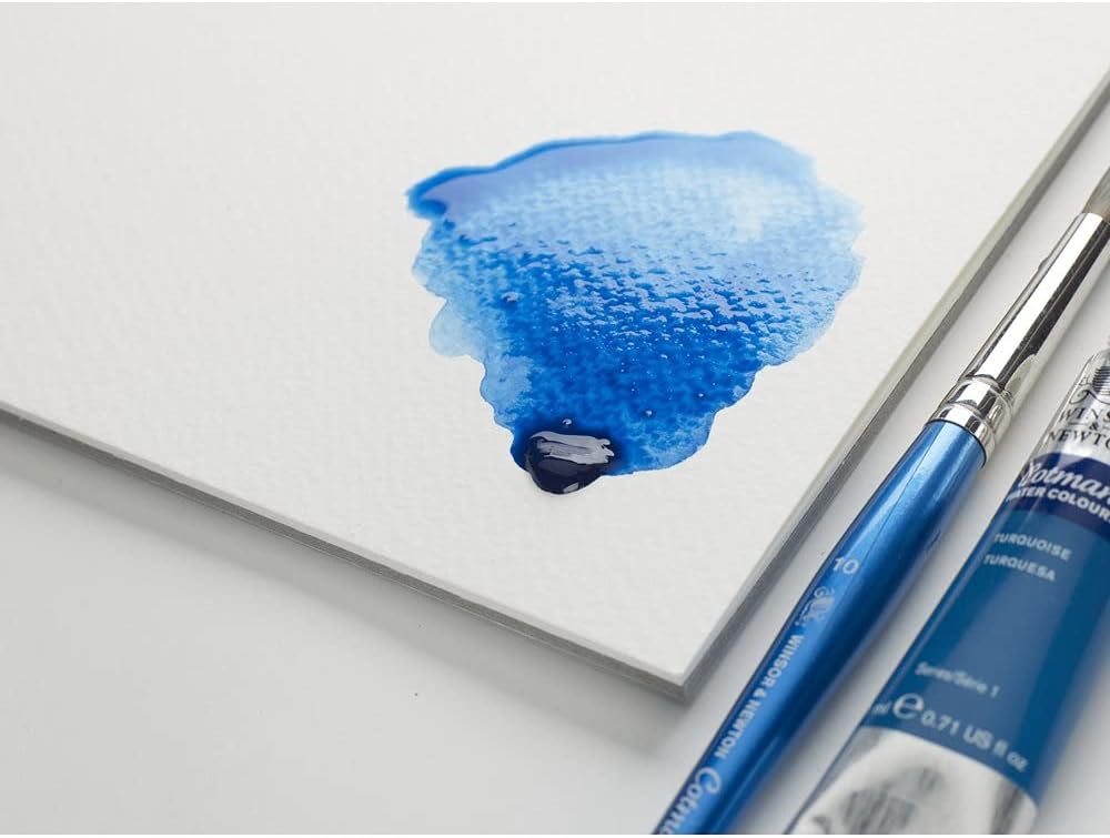 Detalle de Winsor & Newton Papier Mélange 25% Coton Aquarelle Bloc Grain Fin 300G - A4, 12 Feuilles