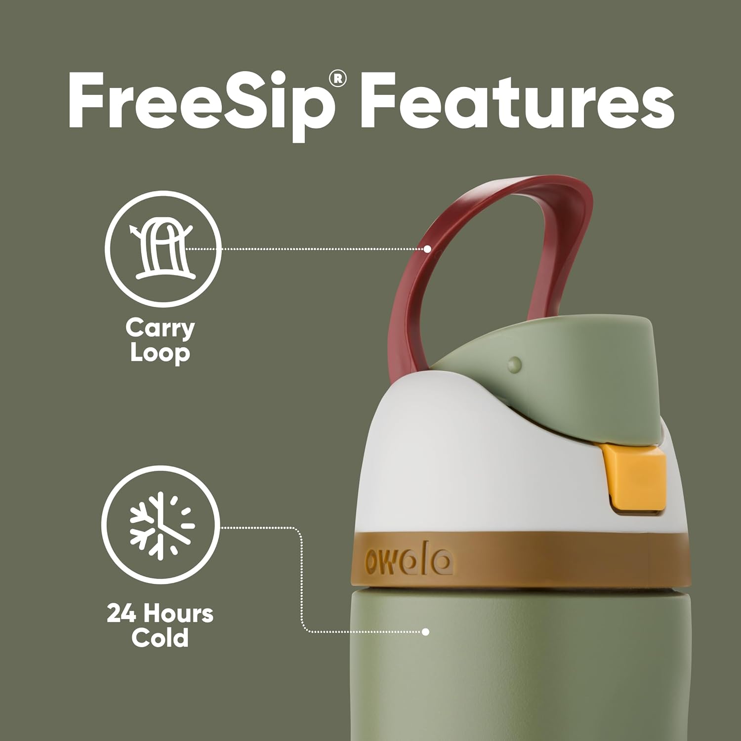Thumbnail 2 de Owala Star Wars FreeSip Bottle (24 oz) – Boba Fett Insulated Stainless Steel Water Bottle