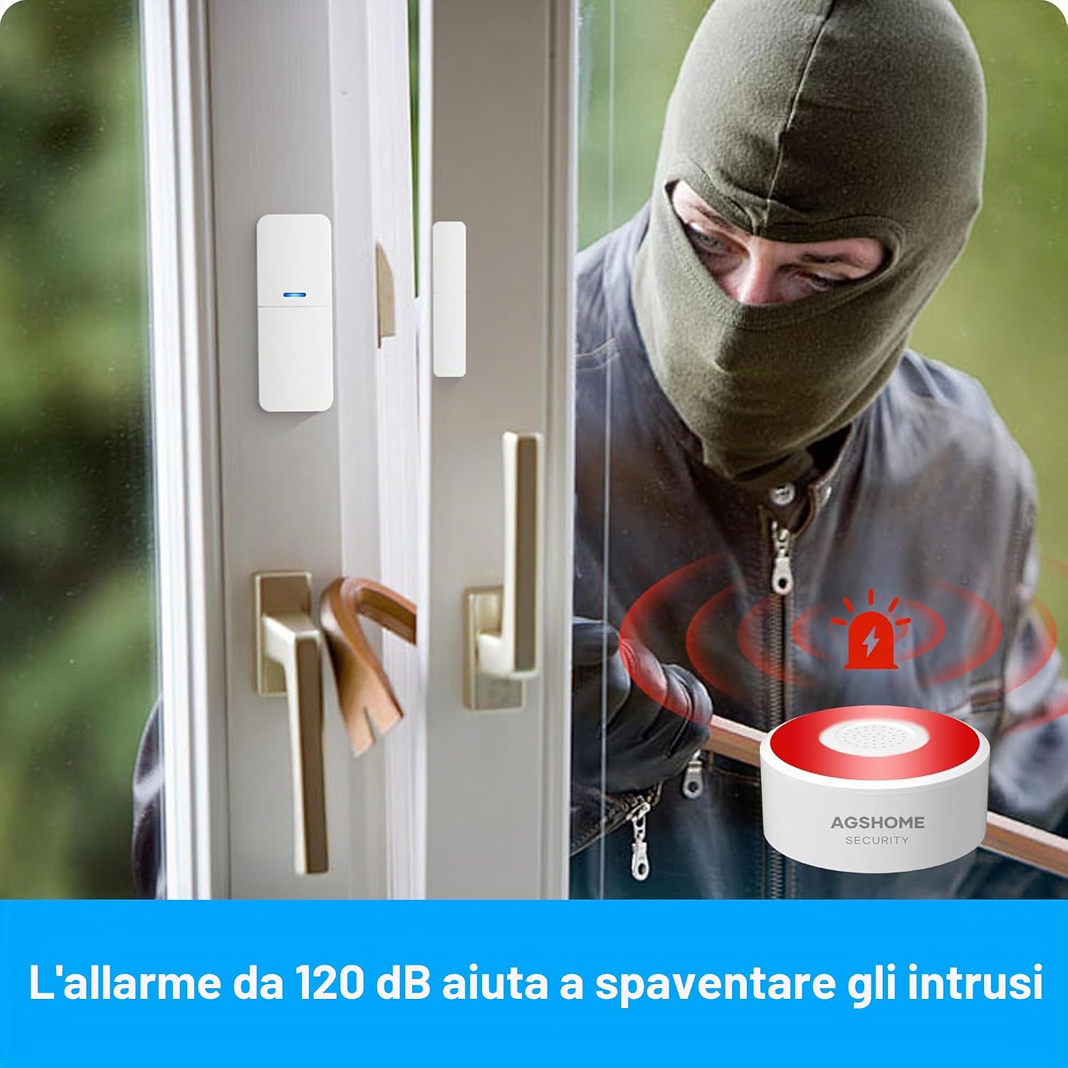 Detalle de AGSHOME Allarme Casa Senza Fili con Telecamera 1080P: sicurezza integrata per abitazioni e piccoli uffici