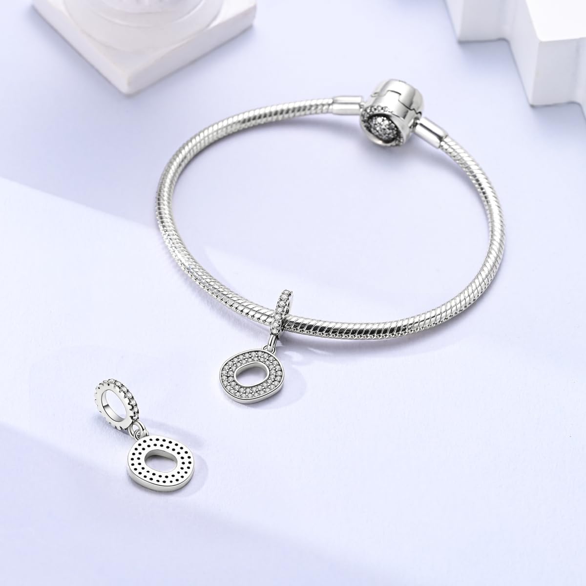 Thumbnail 3 de QIKAOLA S925 Alphabet Charms A–Z