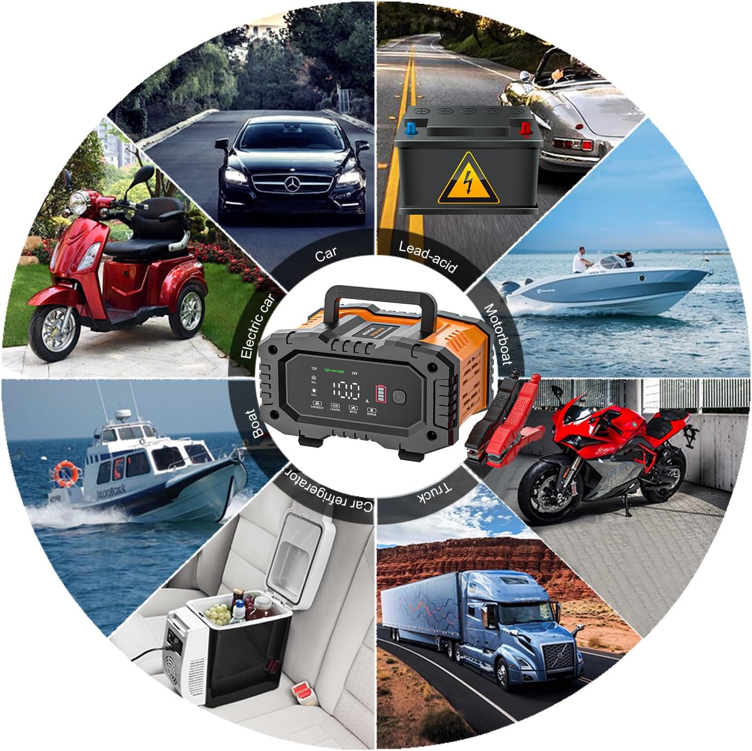 Thumbnail 5 de NEXPEAK Battery Charger 10A for 12V/24V