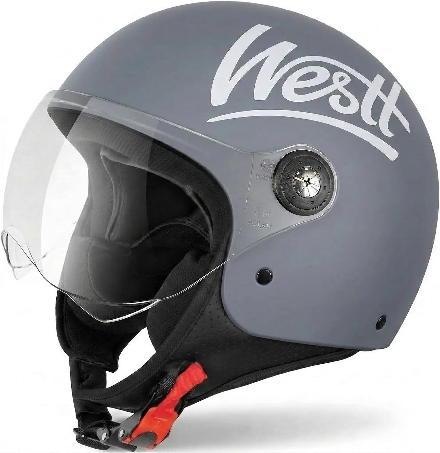 Detalle de Westt casco jet 1100 g con ECE 22.06