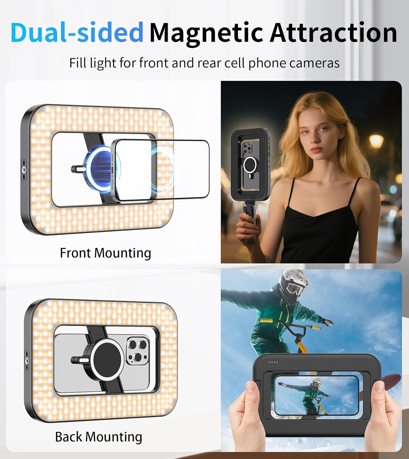 Thumbnail 2 de TONEOF Magnetic 6000mAh RGB Ring Light