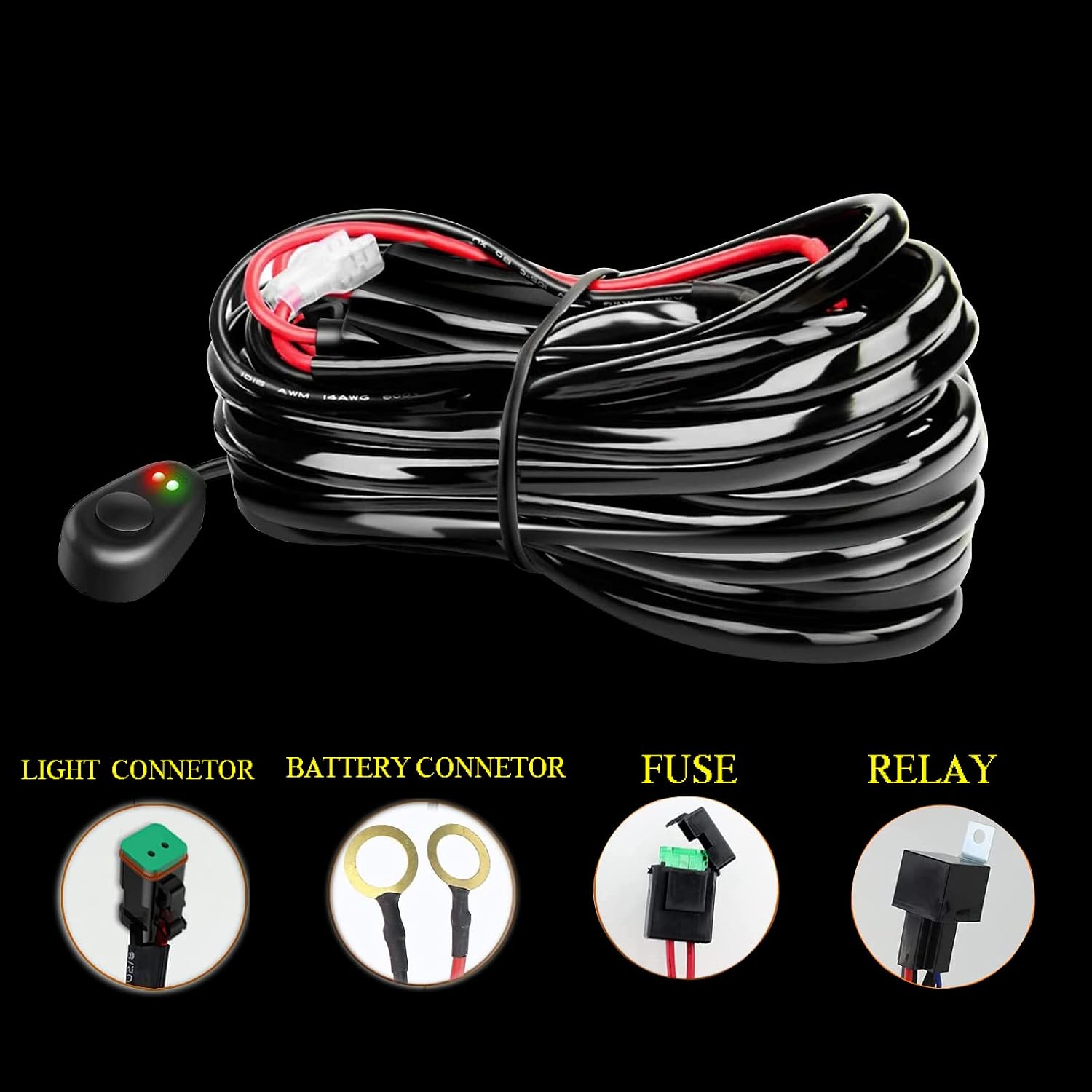 Detalle 2 de Willpower LED light bar wiring harness with DT connector