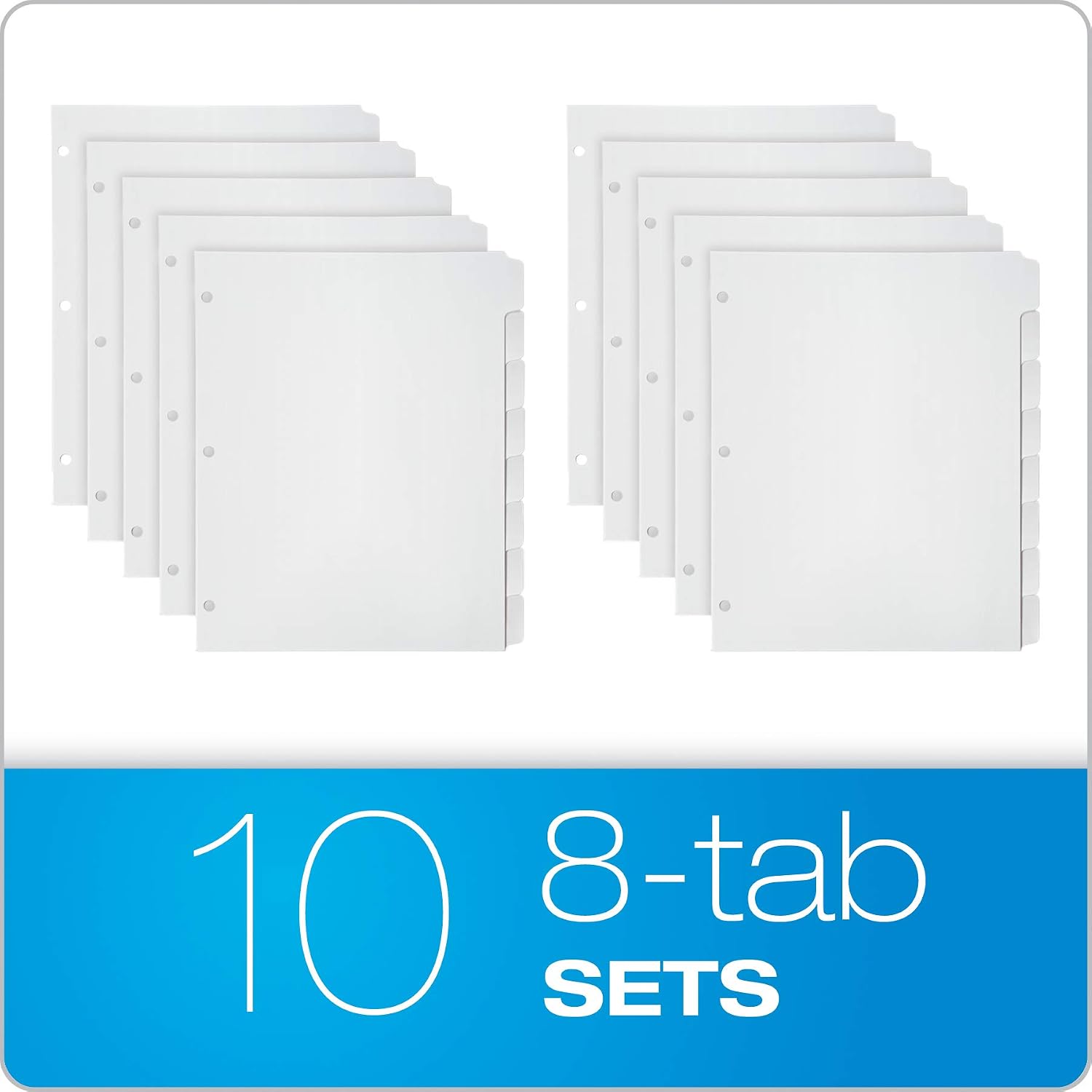 Detalle de Oxford Write On 80 Dividers, 8-Tab Sets