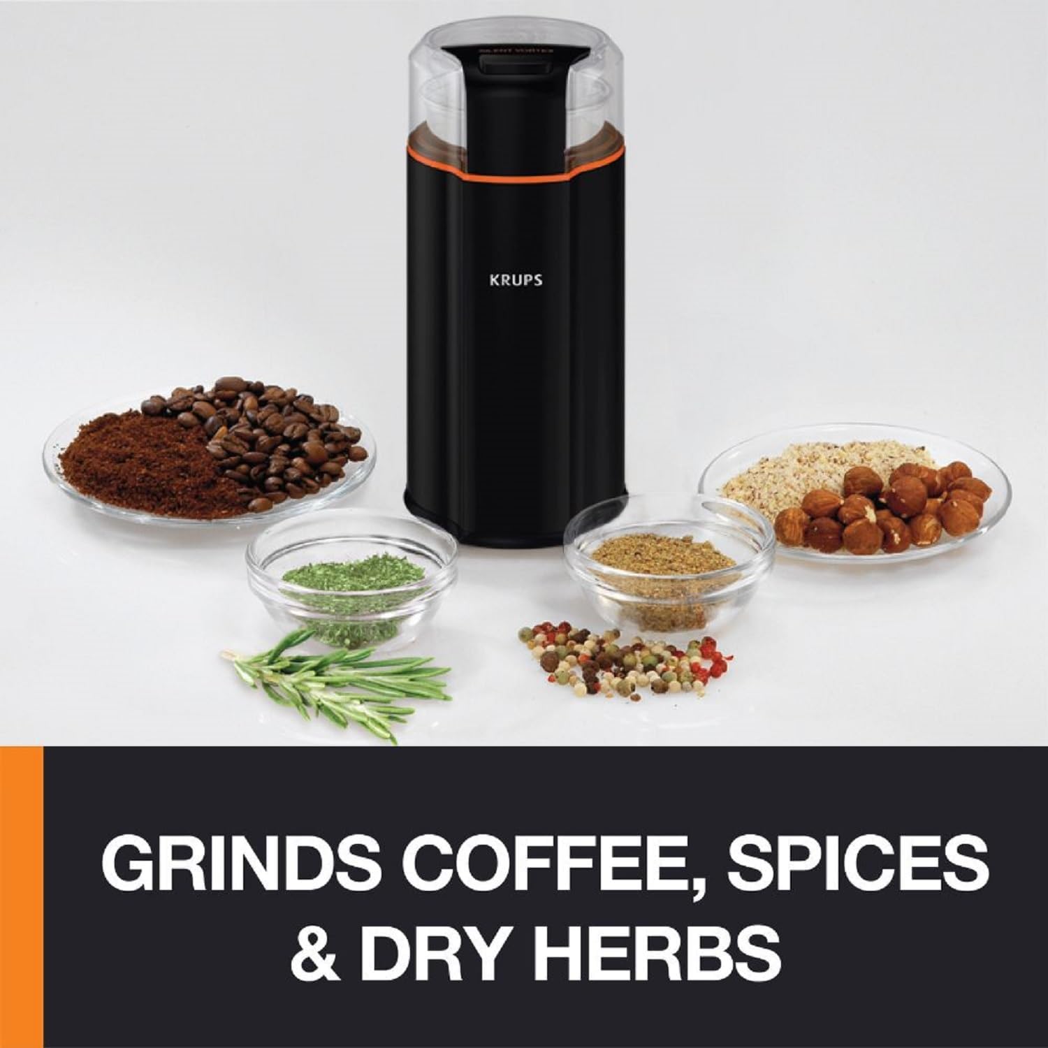 Detalle 2 de KRUPS Silent Vortex Electric Coffee Grinder: 3 oz, 5x Quieter, 175W – Coffee, Spices & Herbs