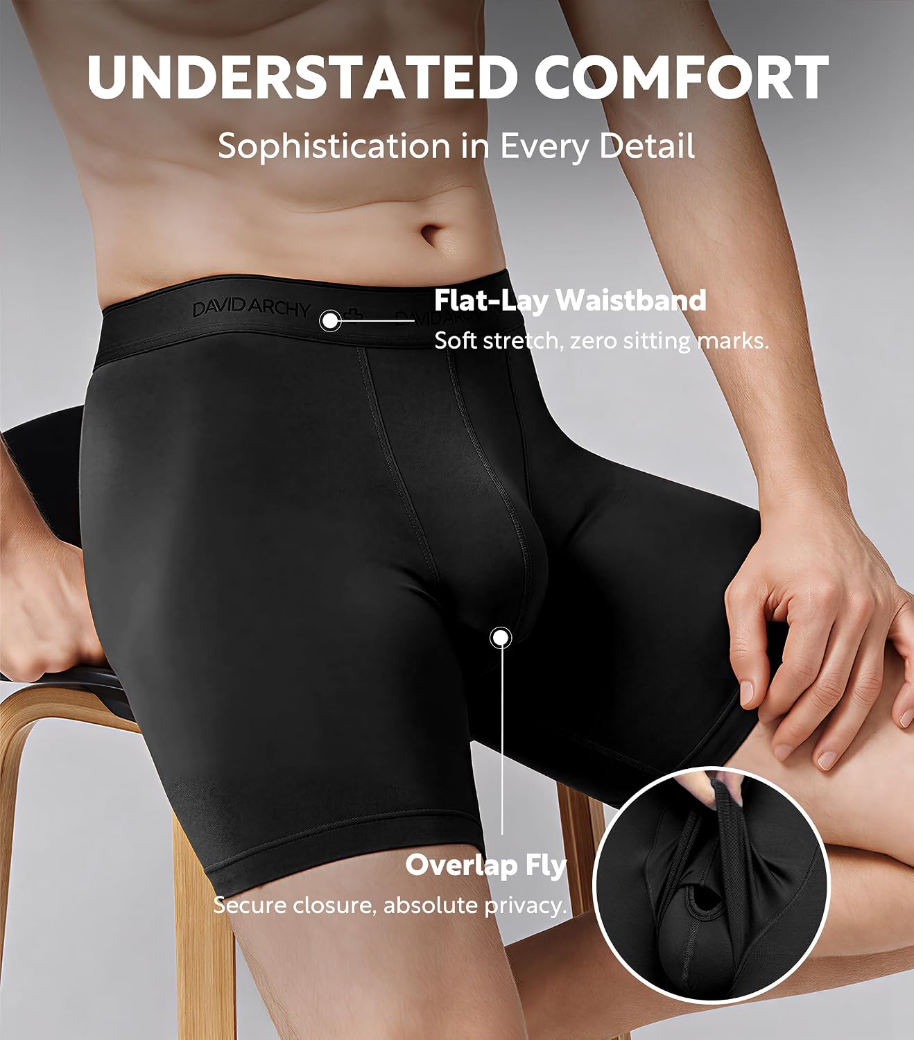 Thumbnail 5 de DAVID ARCHY Boxer Briefs Dual Pouch
