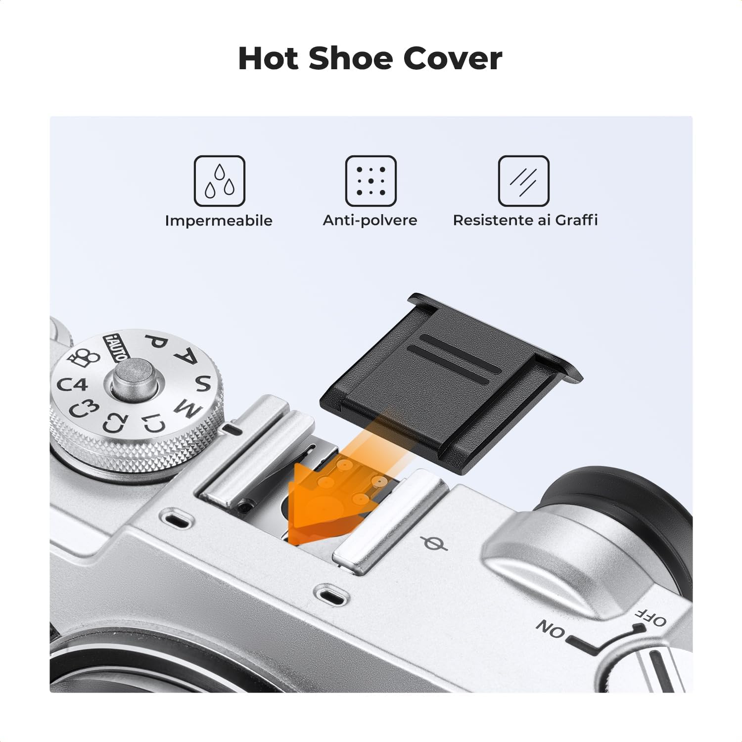 Detalle de K&F Concept 2pack Tappo Corpo e Coperchio posteriore per obiettivo – compatibile Minolta SR-2, SR-7, SR-T 101, XK, XM, X-1, XE-5, XE, XE-1, XE-7, XD-7, XD-11, XG-M, X-500, X-570, X-700