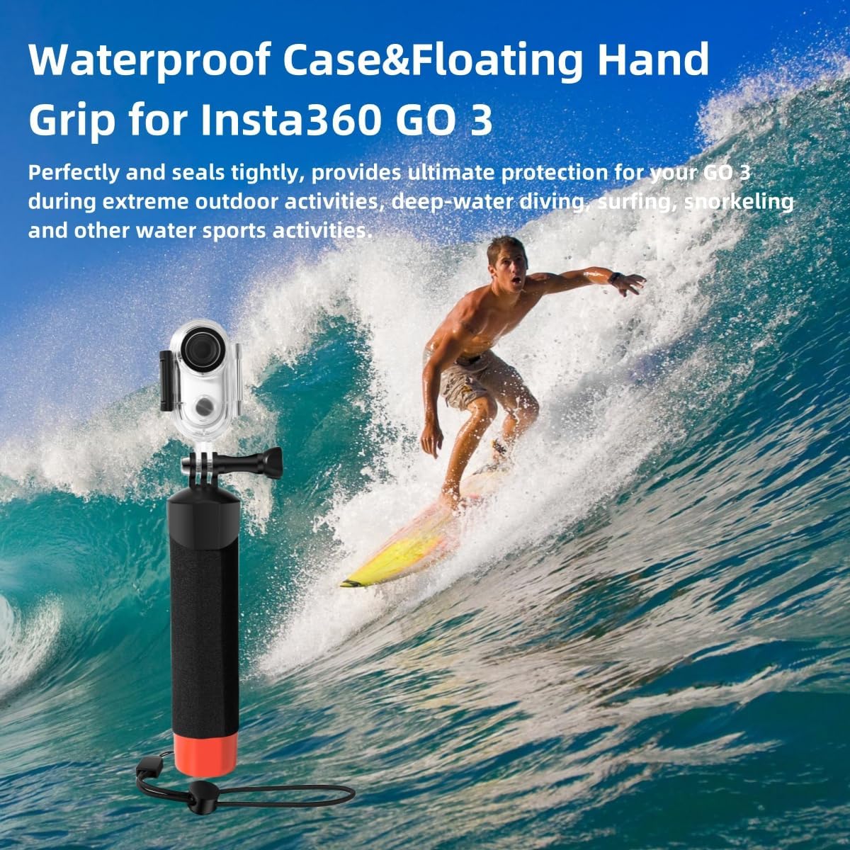 Detalle 2 de LEWOTE Waterproof Case for Insta360 GO 3