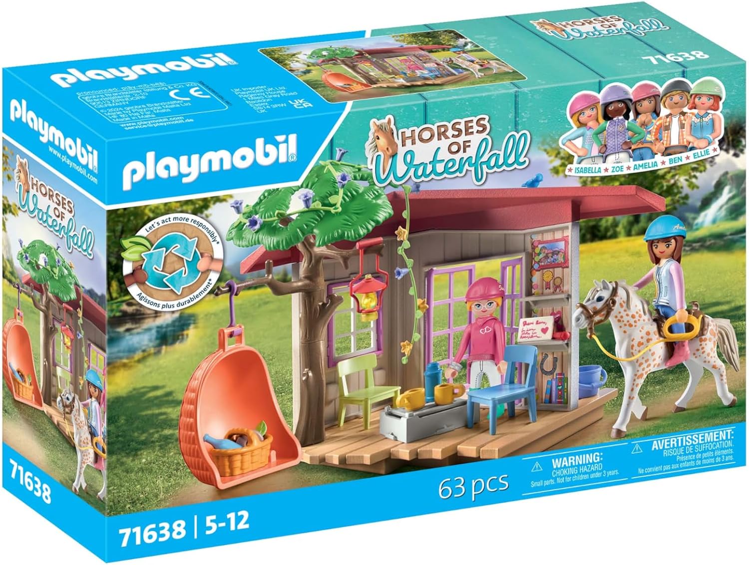 Detalle de PLAYMOBIL horse clubhouse toy