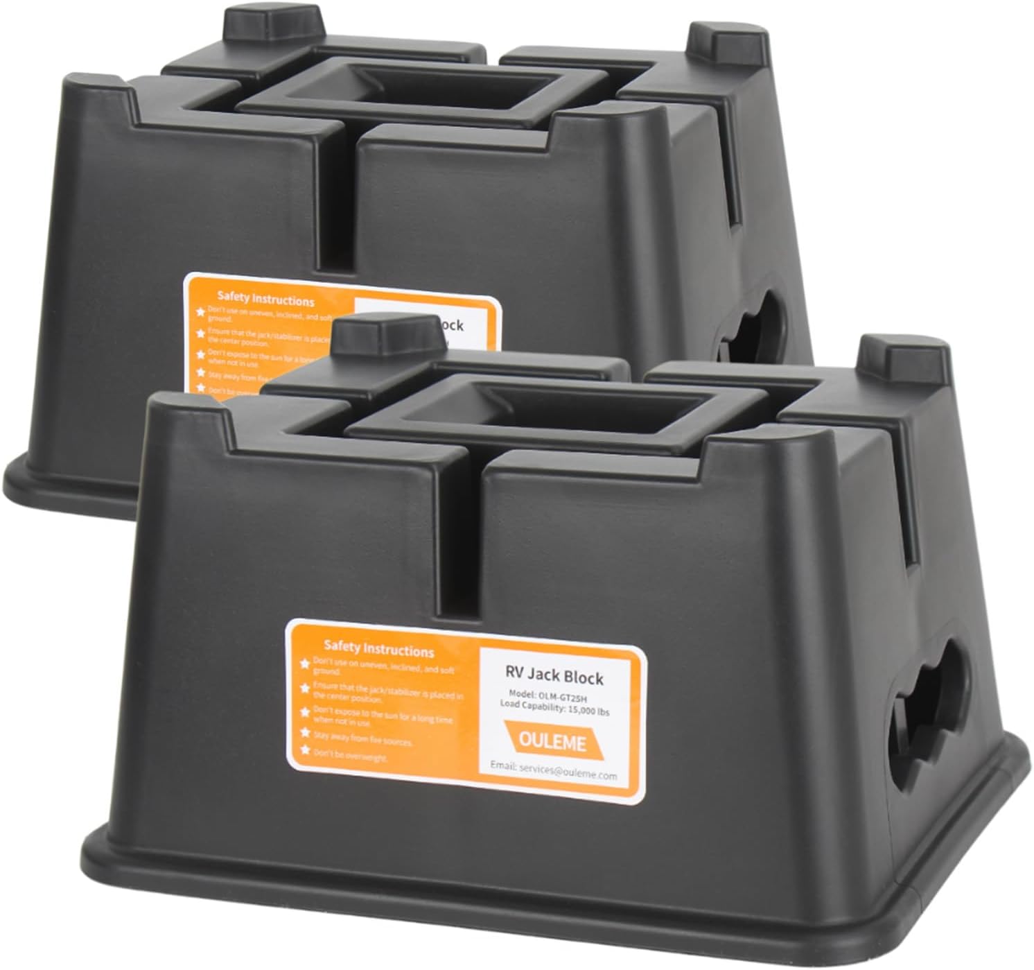 Thumbnail 5 de OULEME Heavy Duty Trailer Jack Block for RV, Camper, 5th Wheel (Supports up to 15,000 lbs)