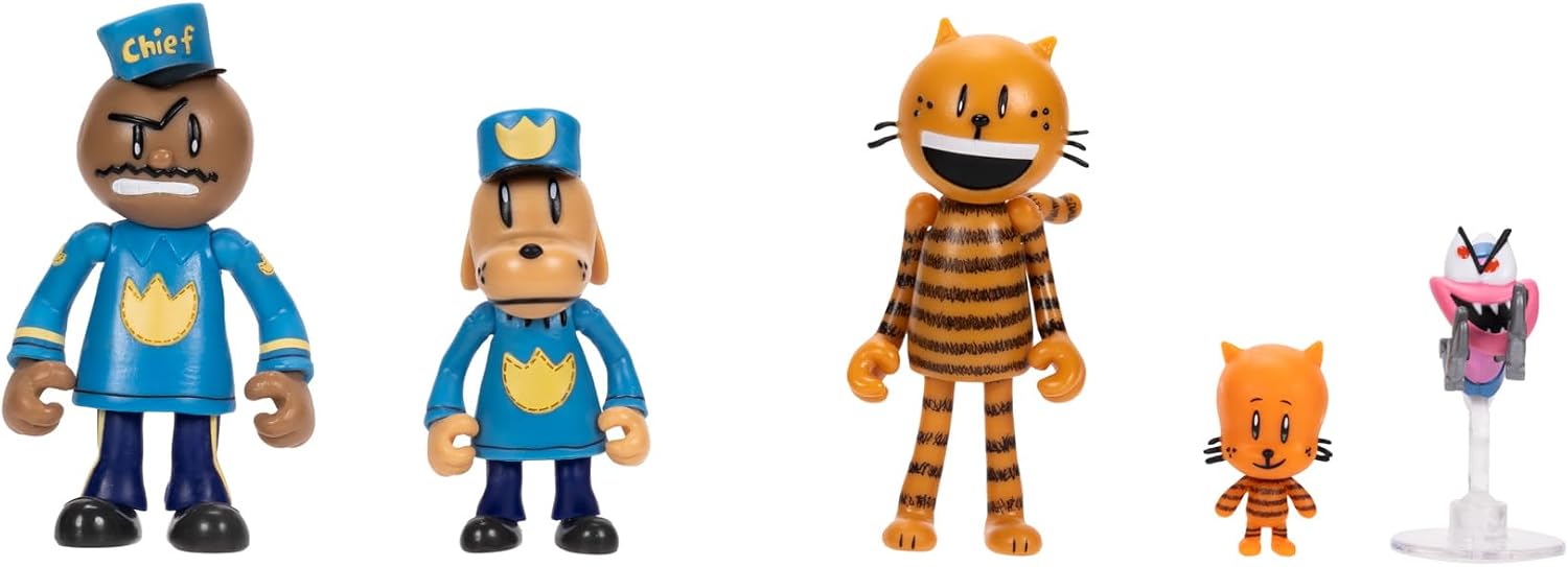 Detalle 2 de Policán Multipack de 5 Figuras de 7 cm de Jakks Pacific – Lil Petey, Petey, Chief y Flippy